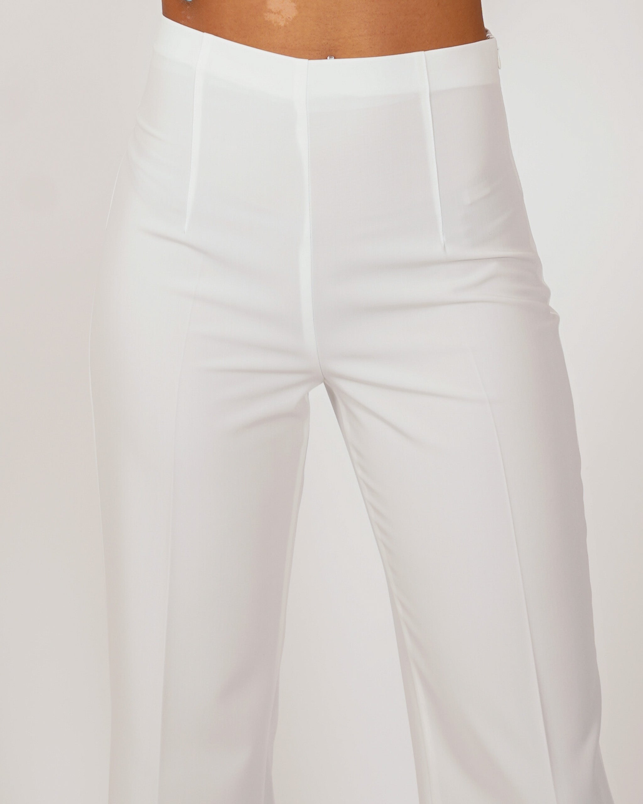 Pantaloni slim fit con spacco sul fondo - Zodiaco