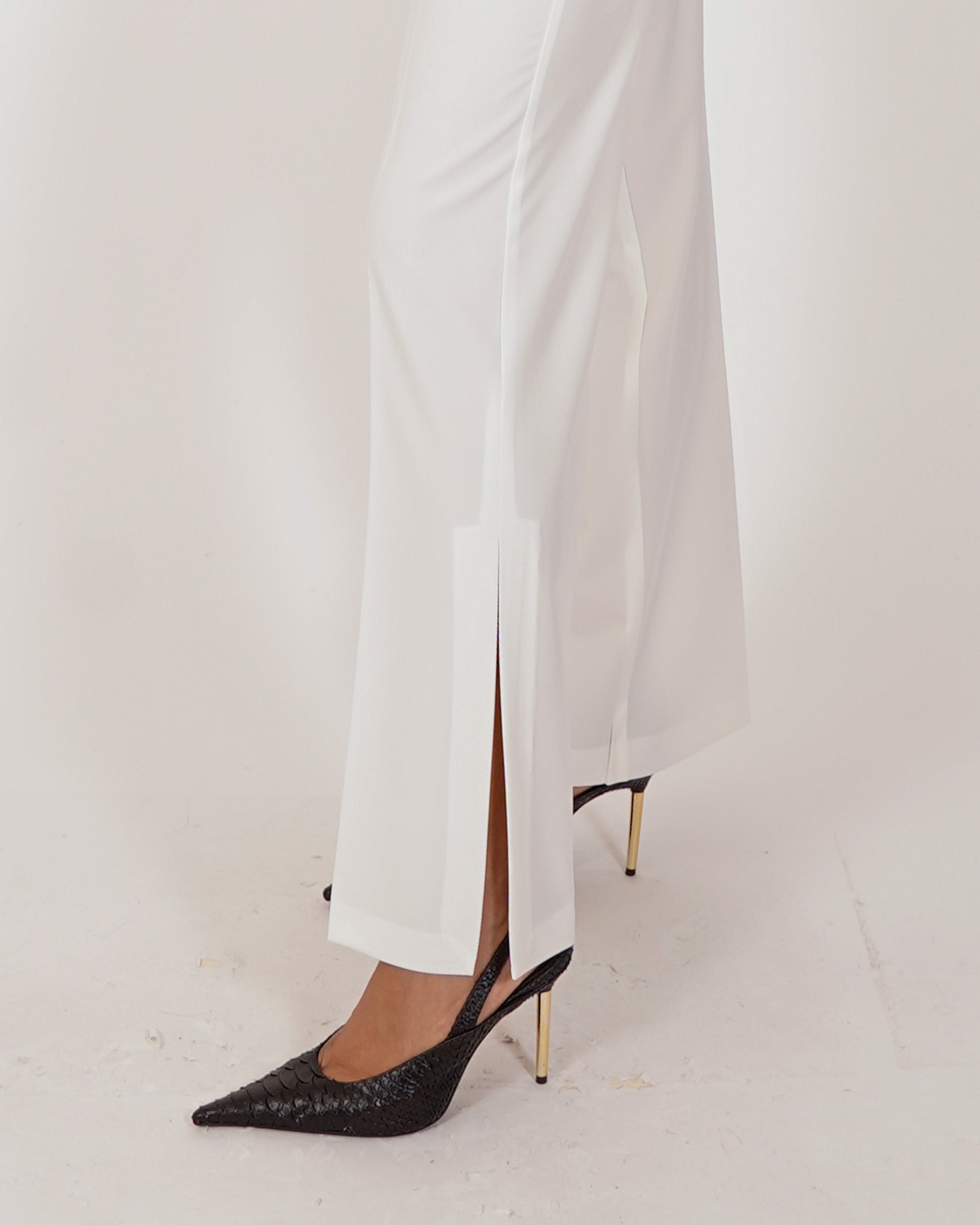 Pantaloni slim fit con spacco sul fondo - Zodiaco