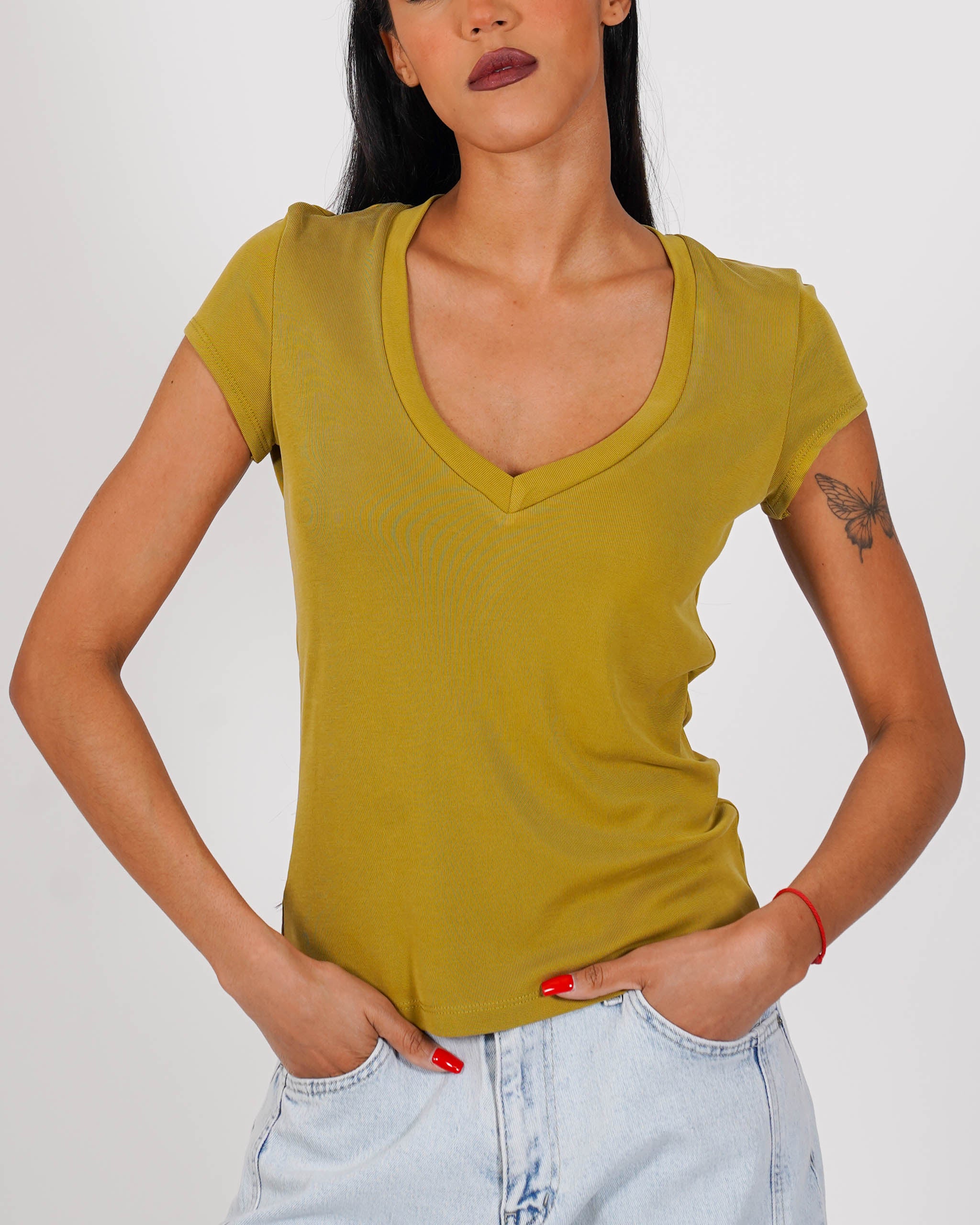 Shirt scollo a v regular fit - Danica
