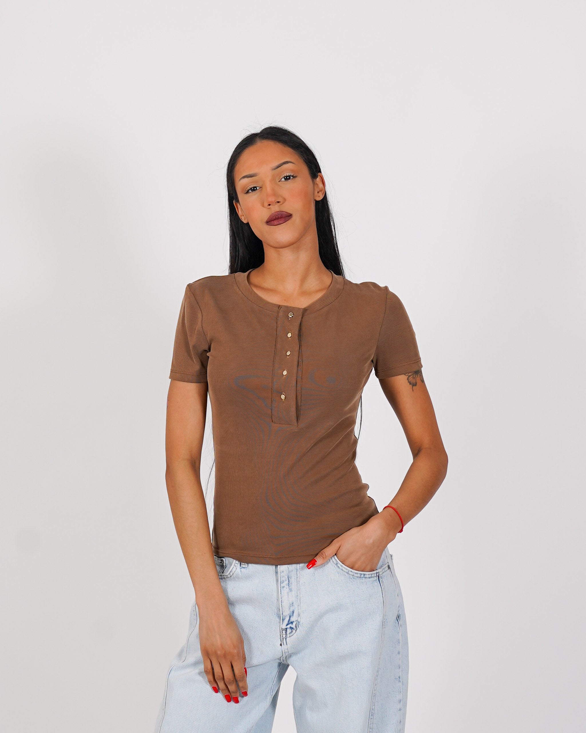 Shirt serafino slim fit - Sonia