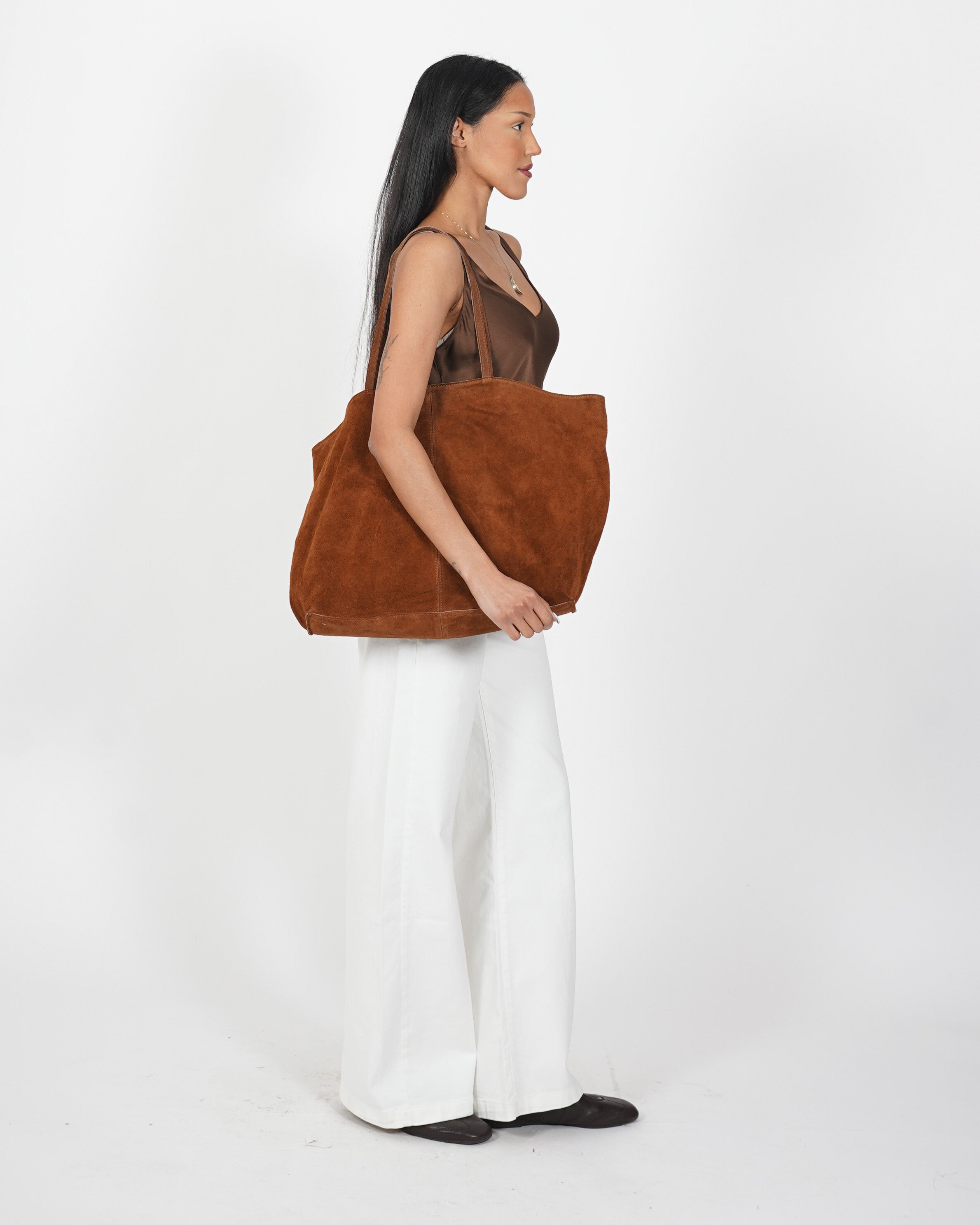 Big bag in crosta vintage - Xaba
