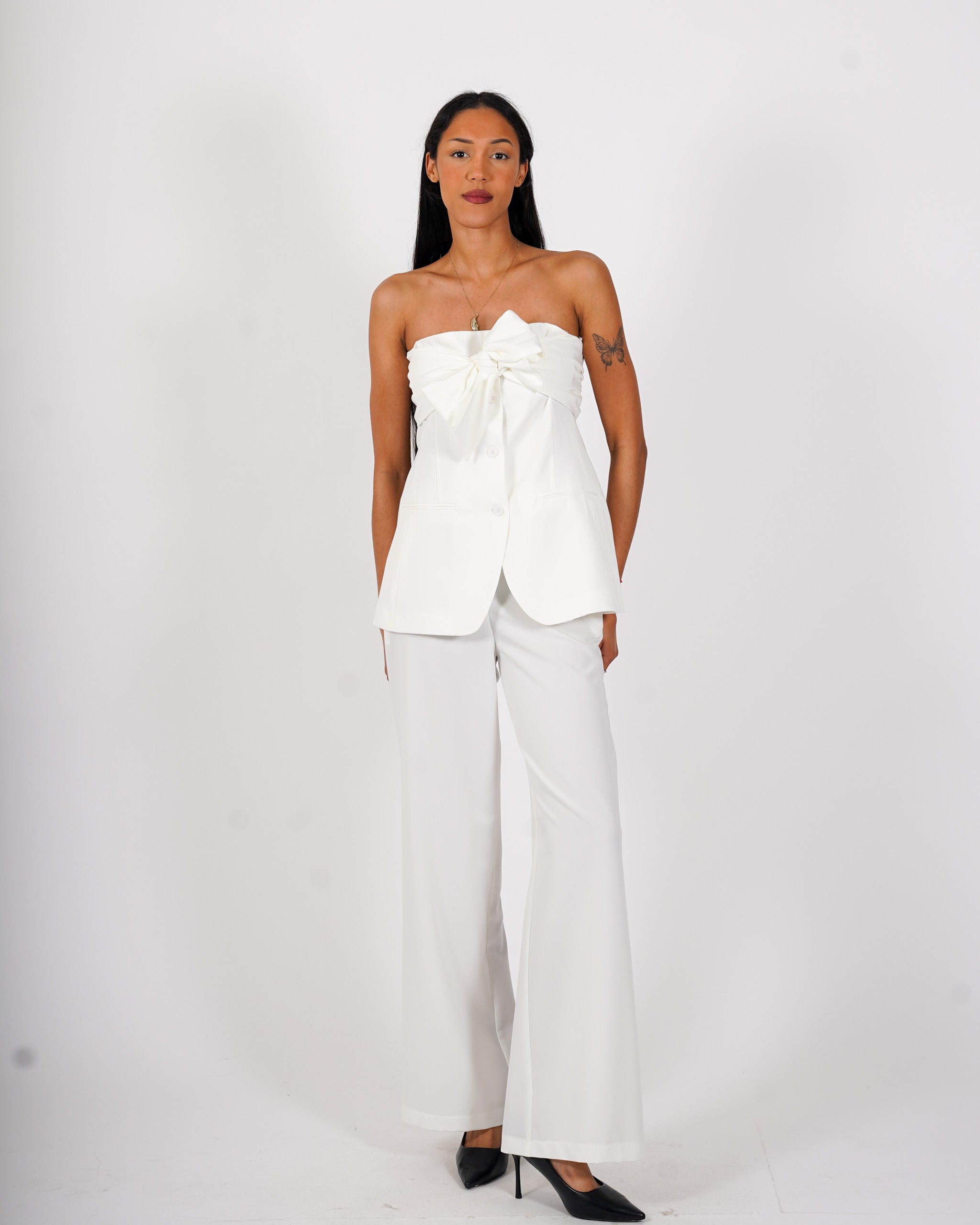 Top a fascia con fiocco - Accesa