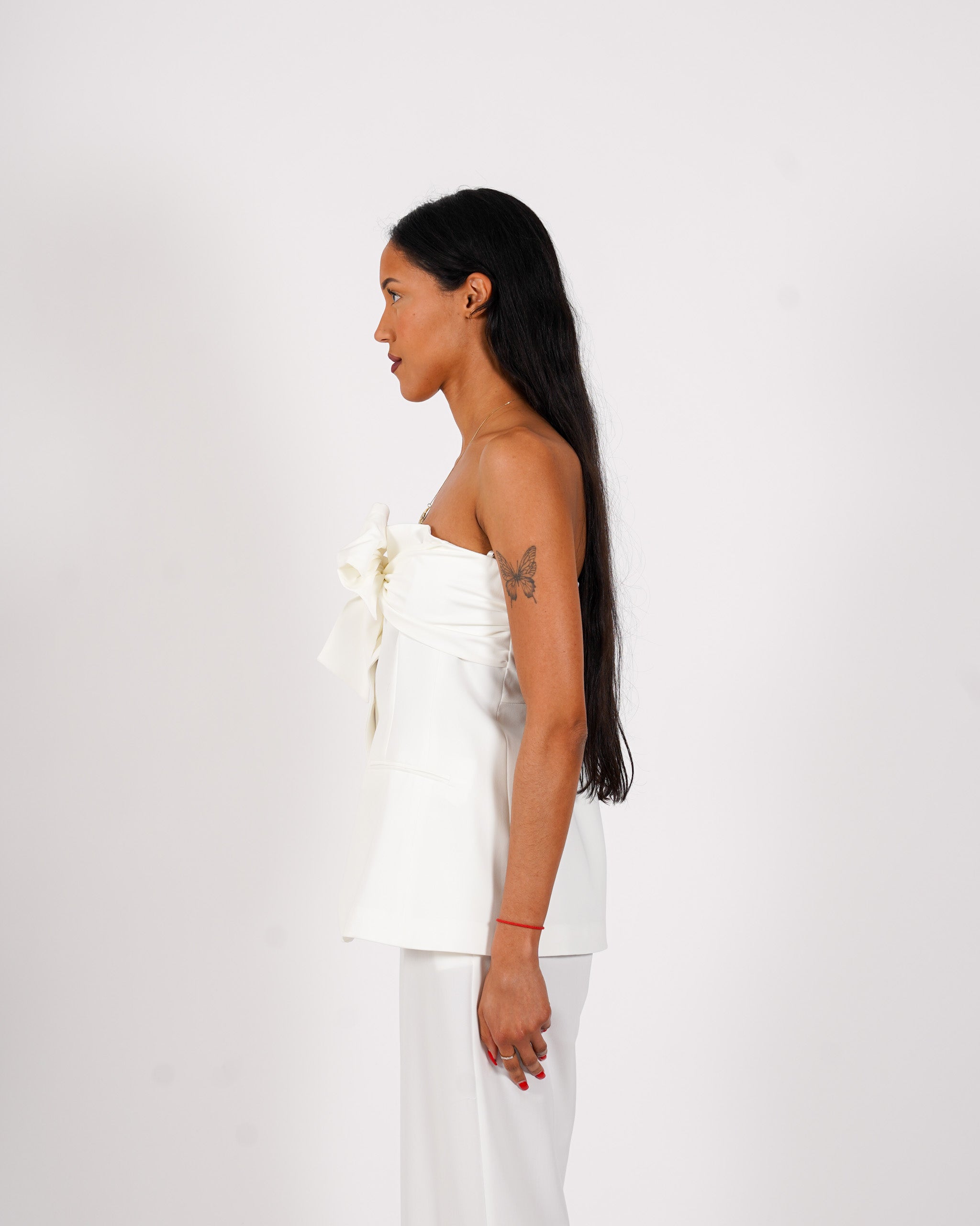 Top a fascia con fiocco - Accesa