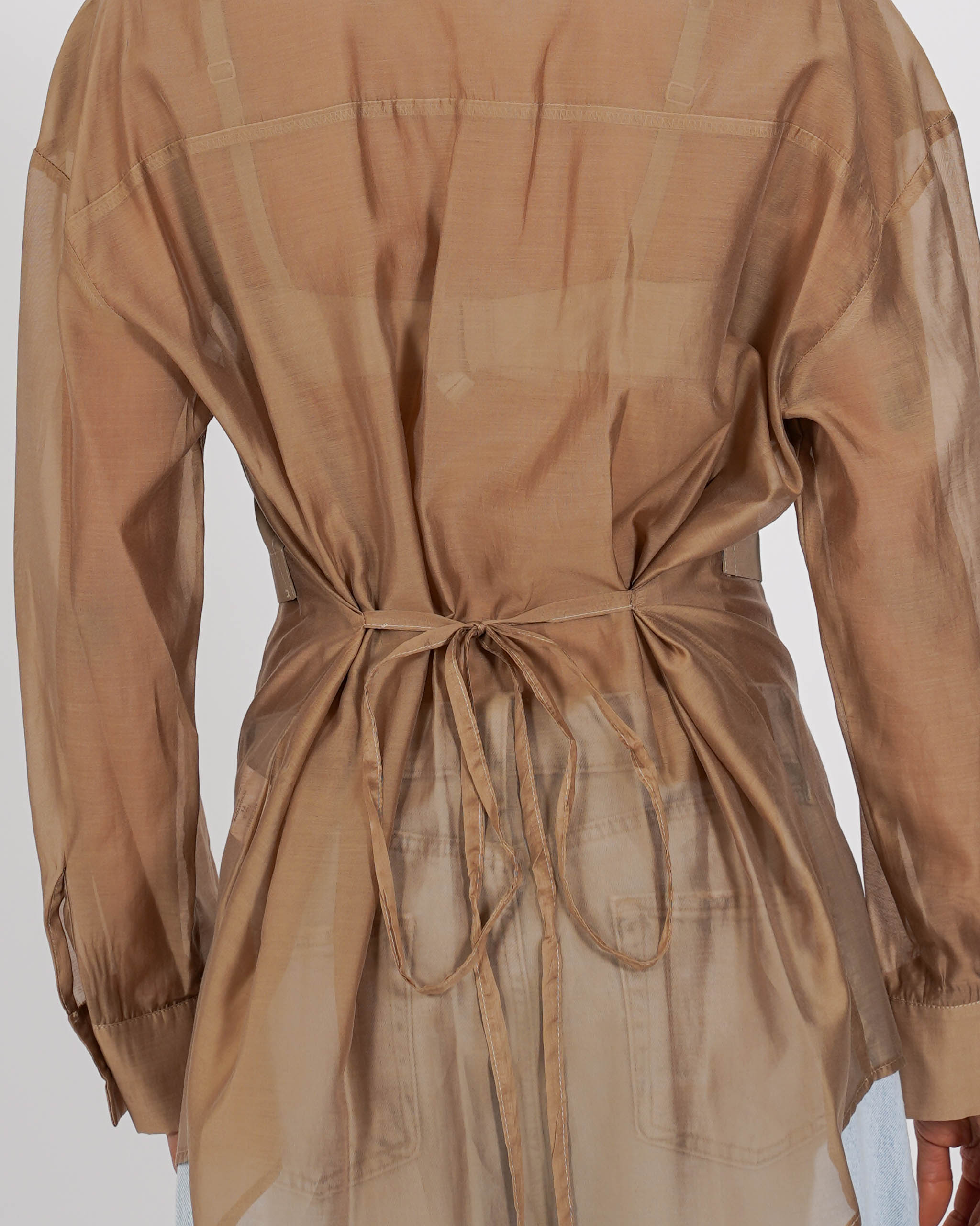 Camicia doppio tessuto con coulisse sul retro - Difesa