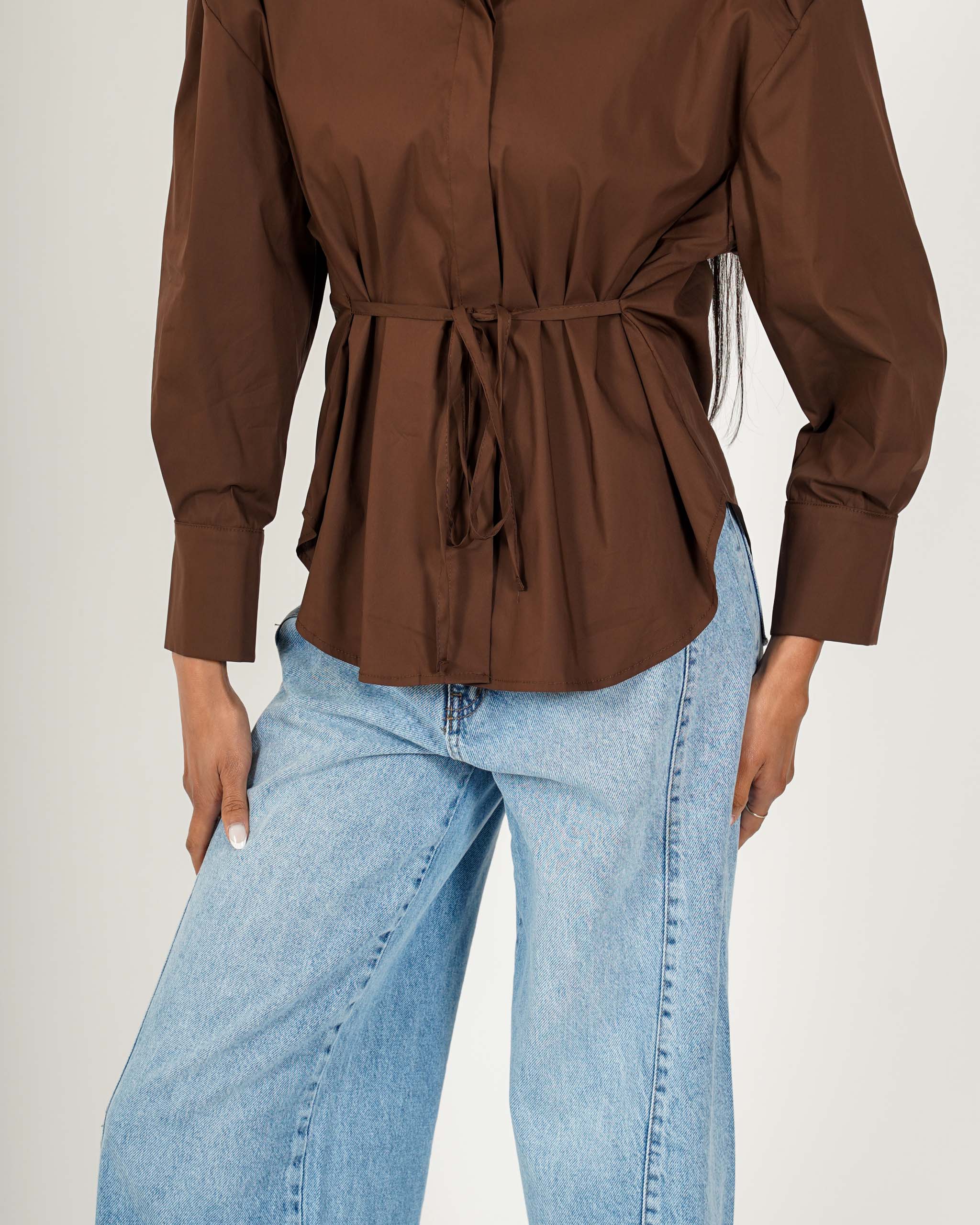 Camicia con coulisse in cotone - Multipla