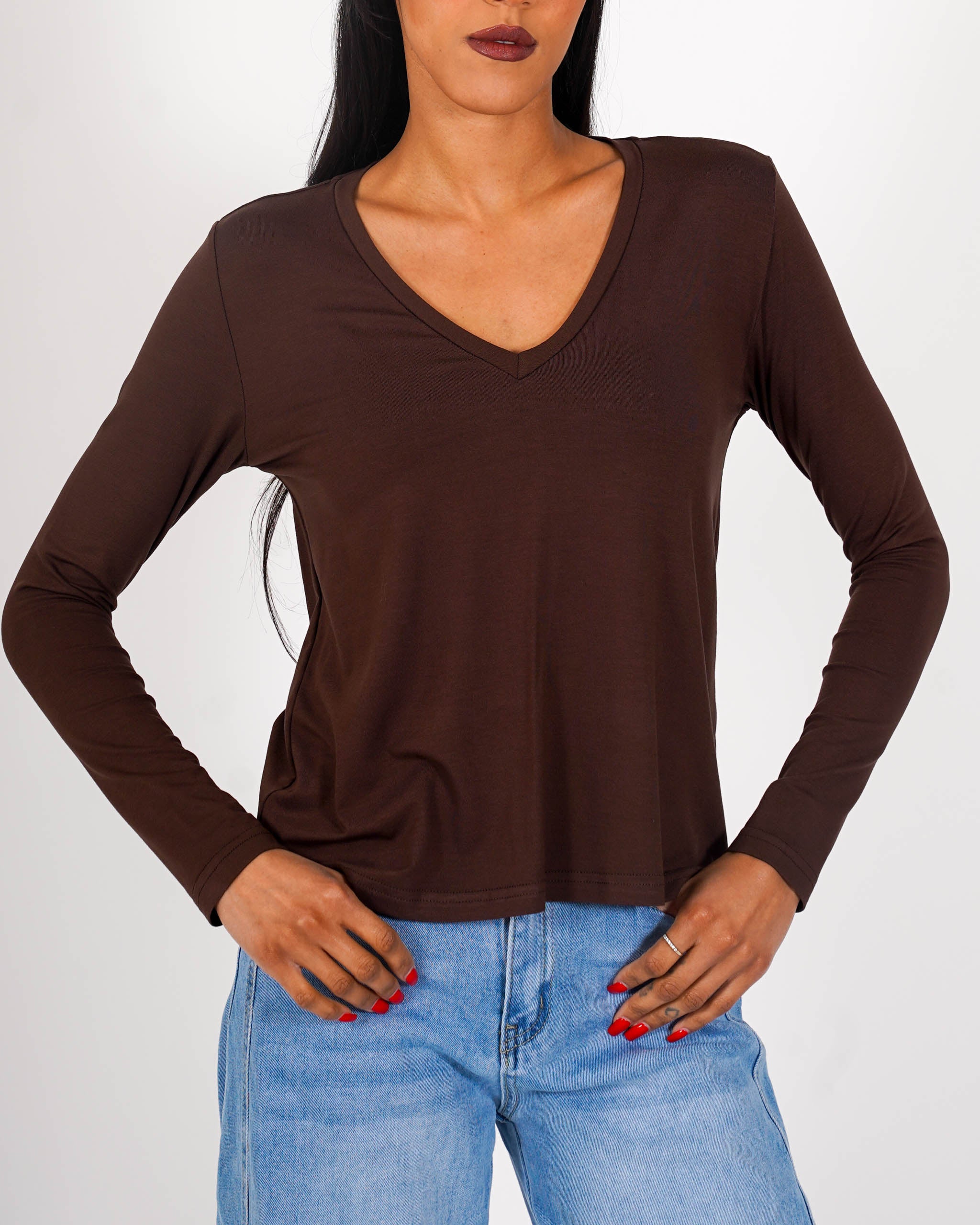 Shirt scollo a v regular fit - Brescia