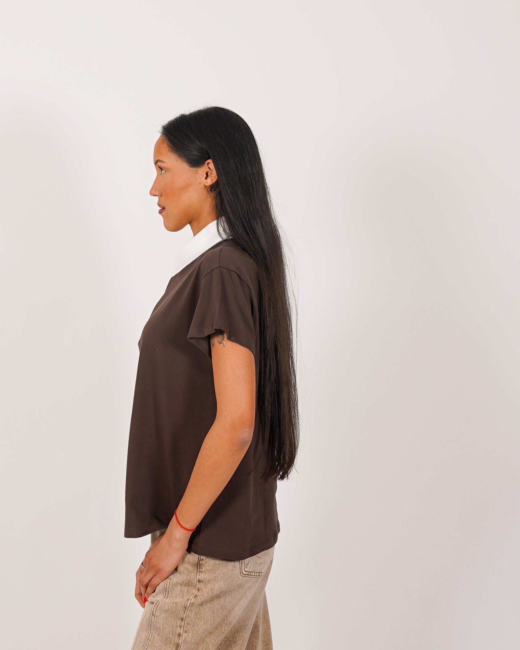 Polo bicolor mezza manica in cotone - Ranieri