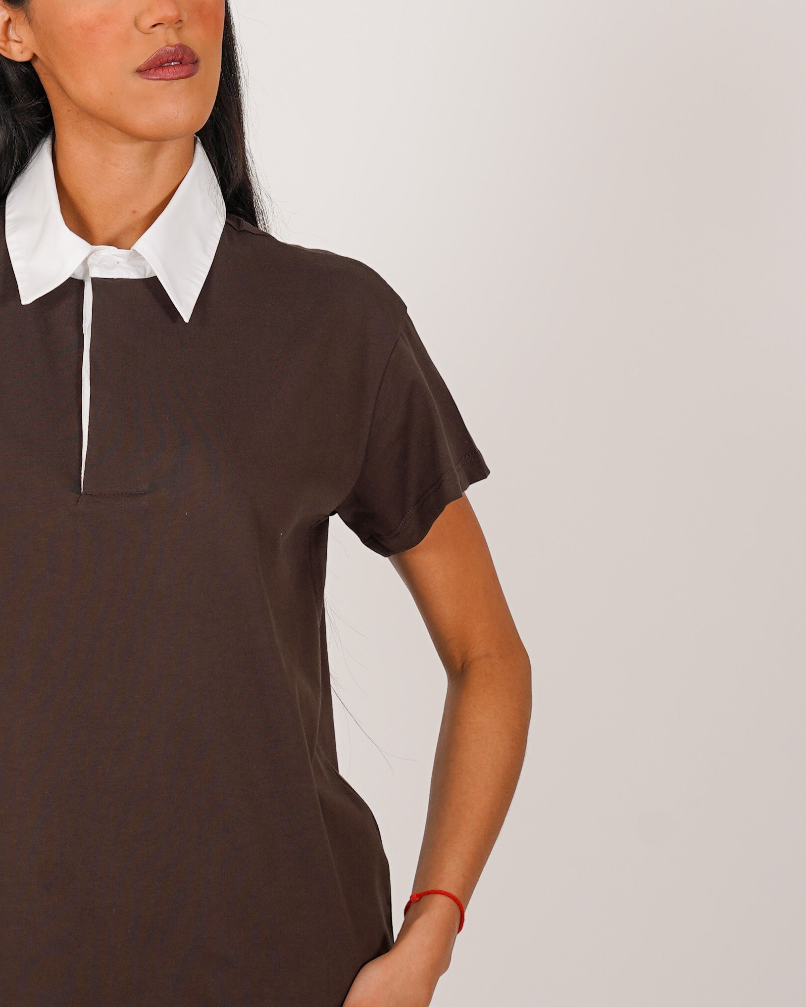 Polo bicolor mezza manica in cotone - Ranieri
