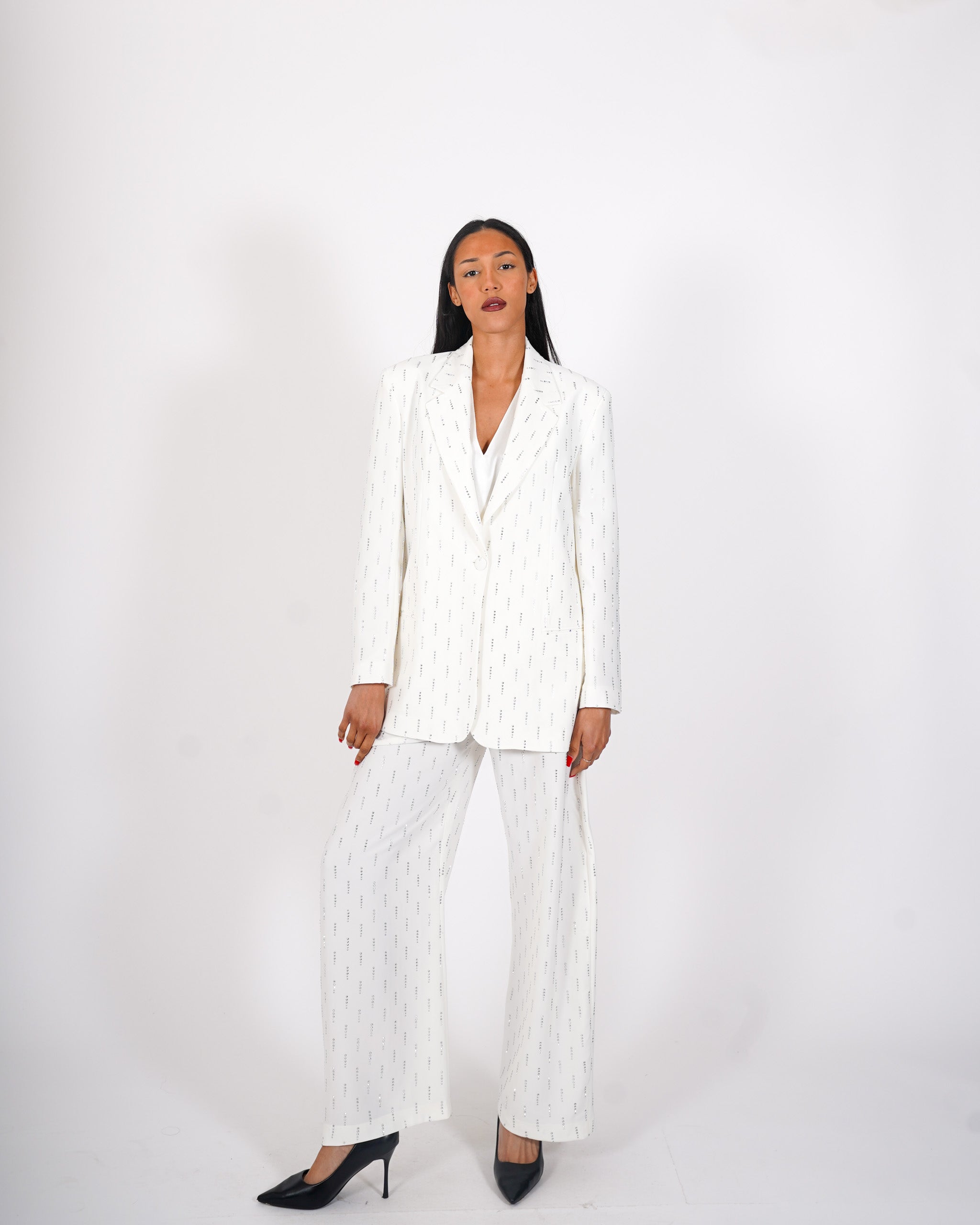 Giacca over monopetto con applicazioni - Adele