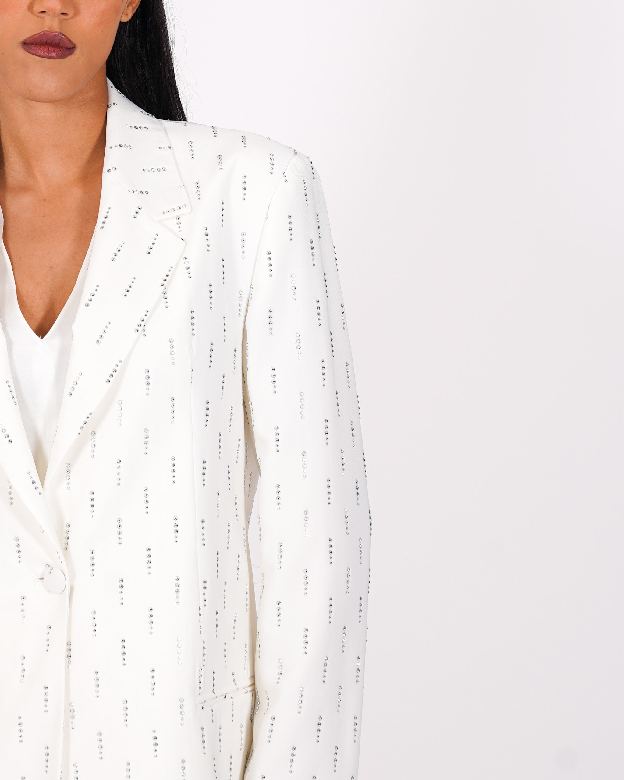 Giacca over monopetto con applicazioni - Adele