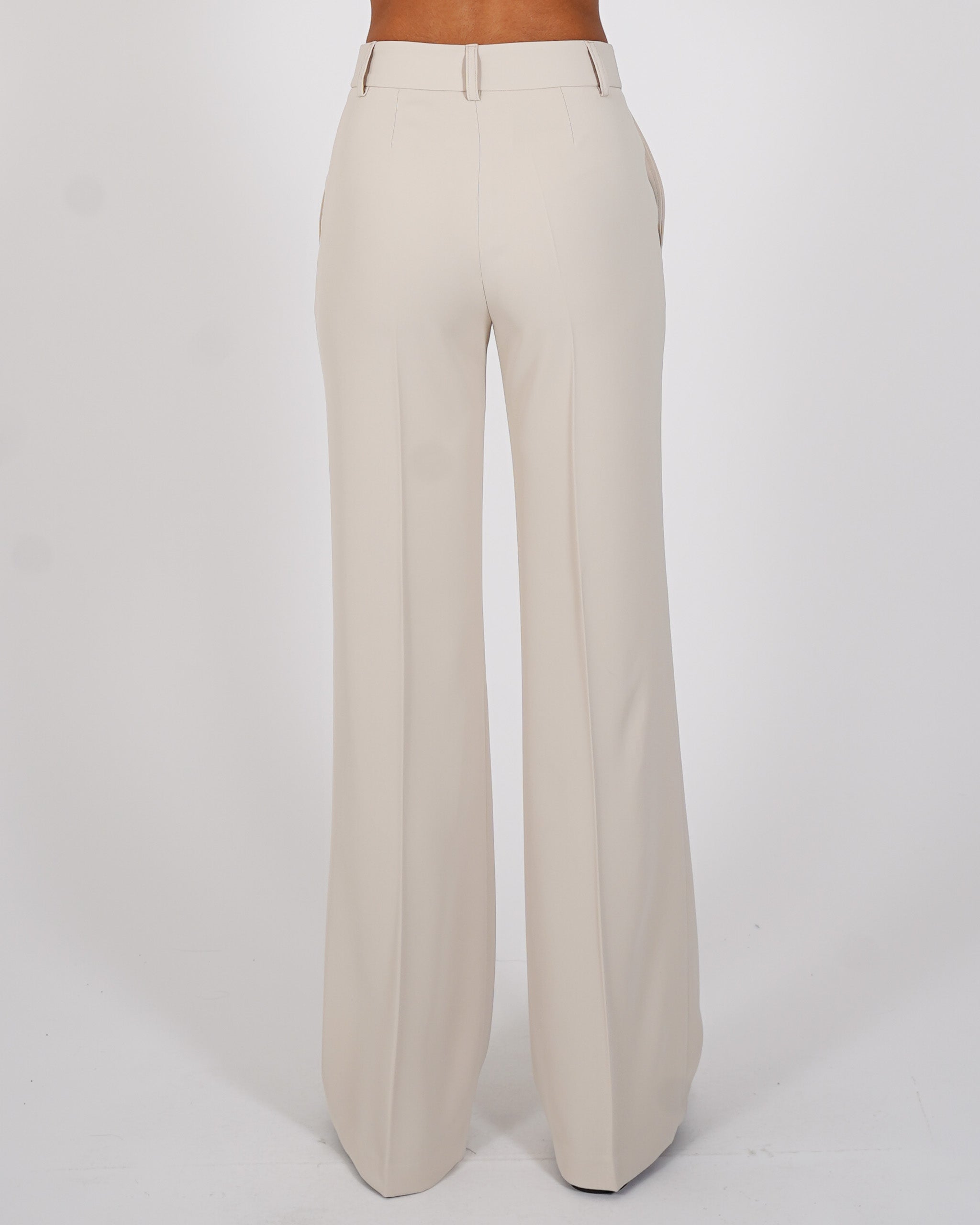 Pantaloni palazzo vita alta - Piegata