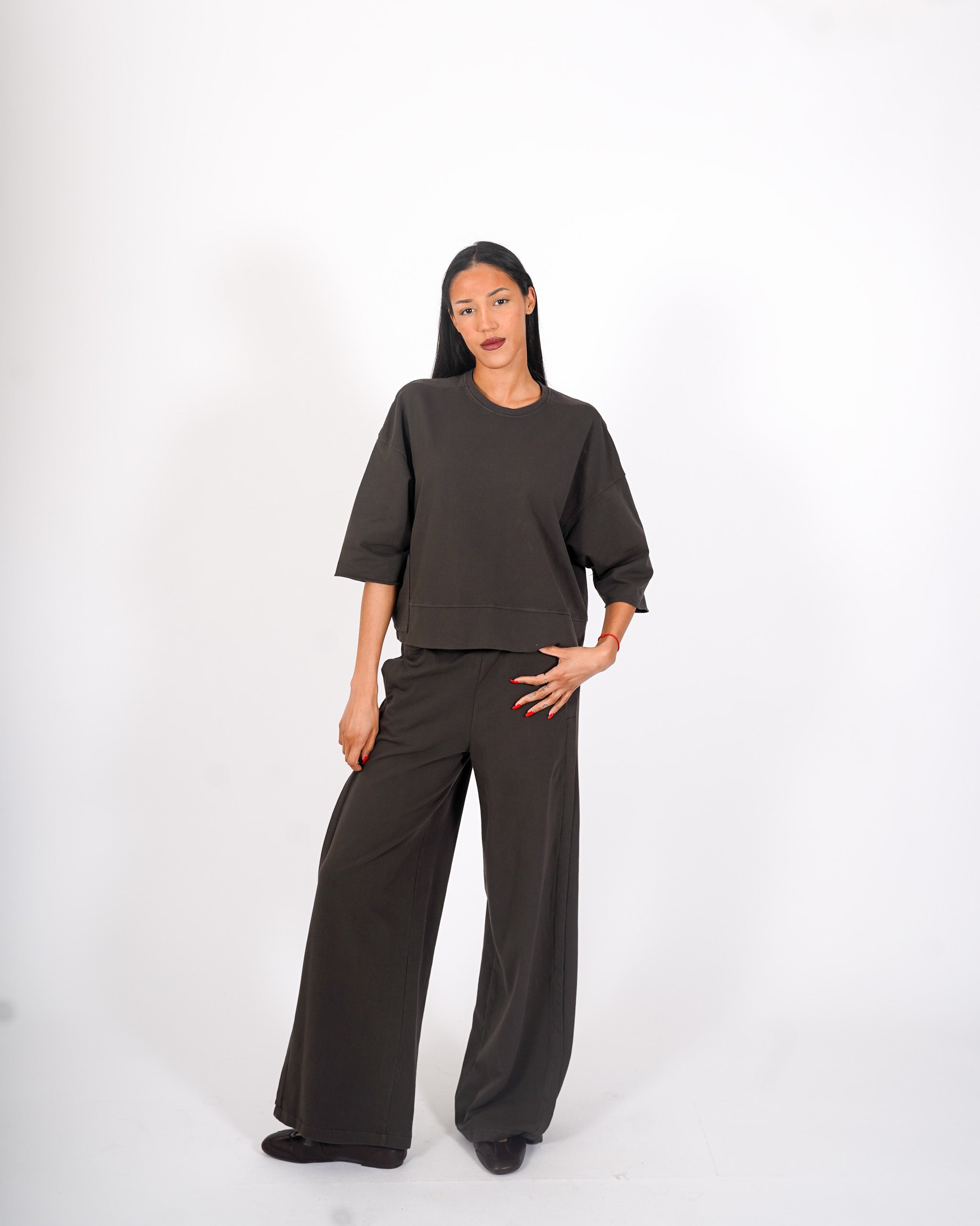 Pantaloni felpa con elastico - Panacea