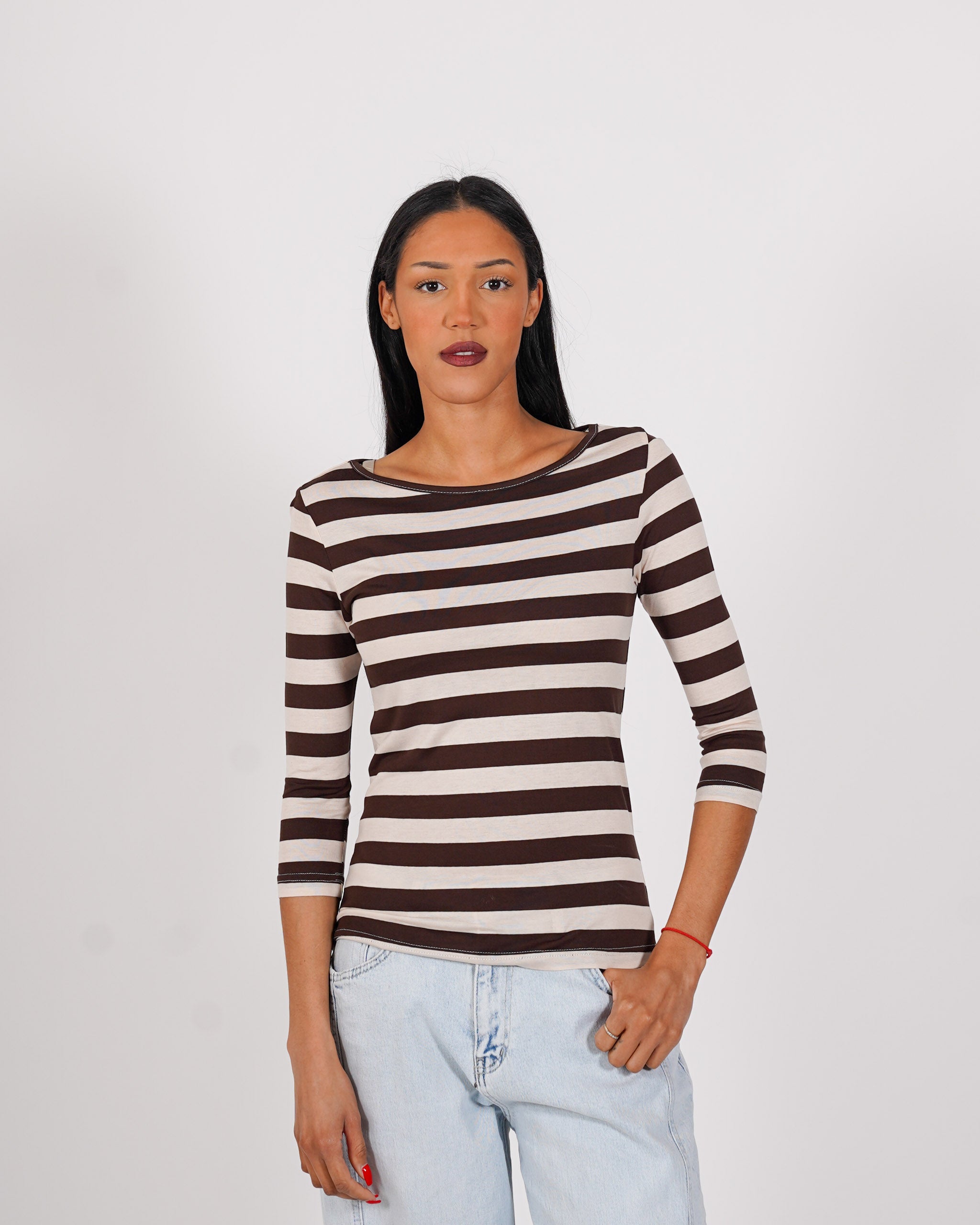 Shirt girocollo rigata regular fit - Vienna