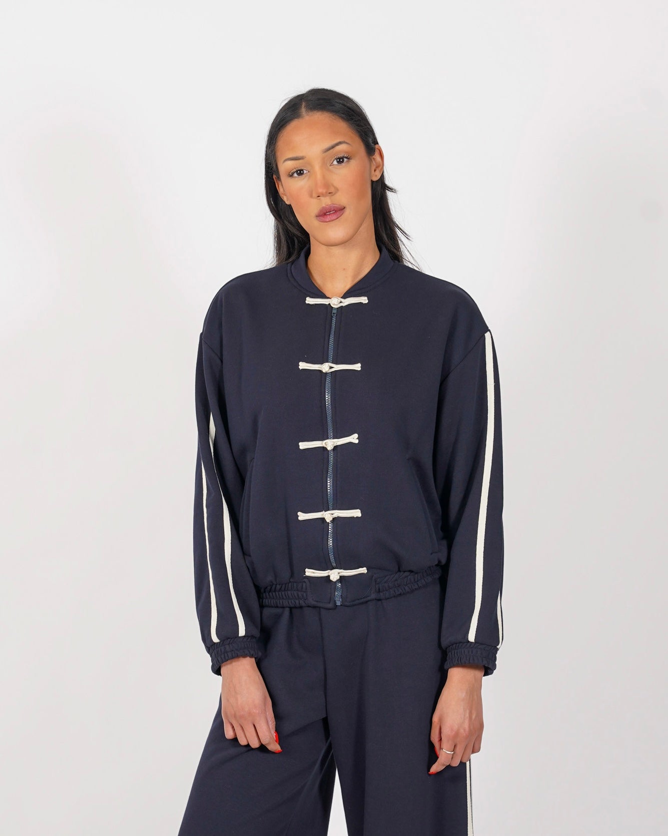 Felpa con alamari - Annamaria