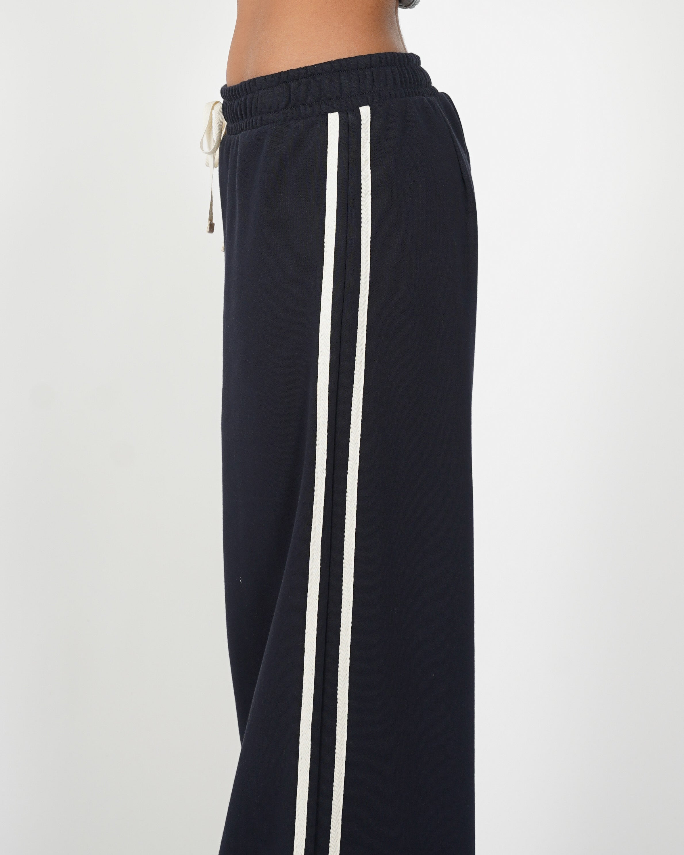 Pantaloni felpa con elastico e coulisse - Annapaola