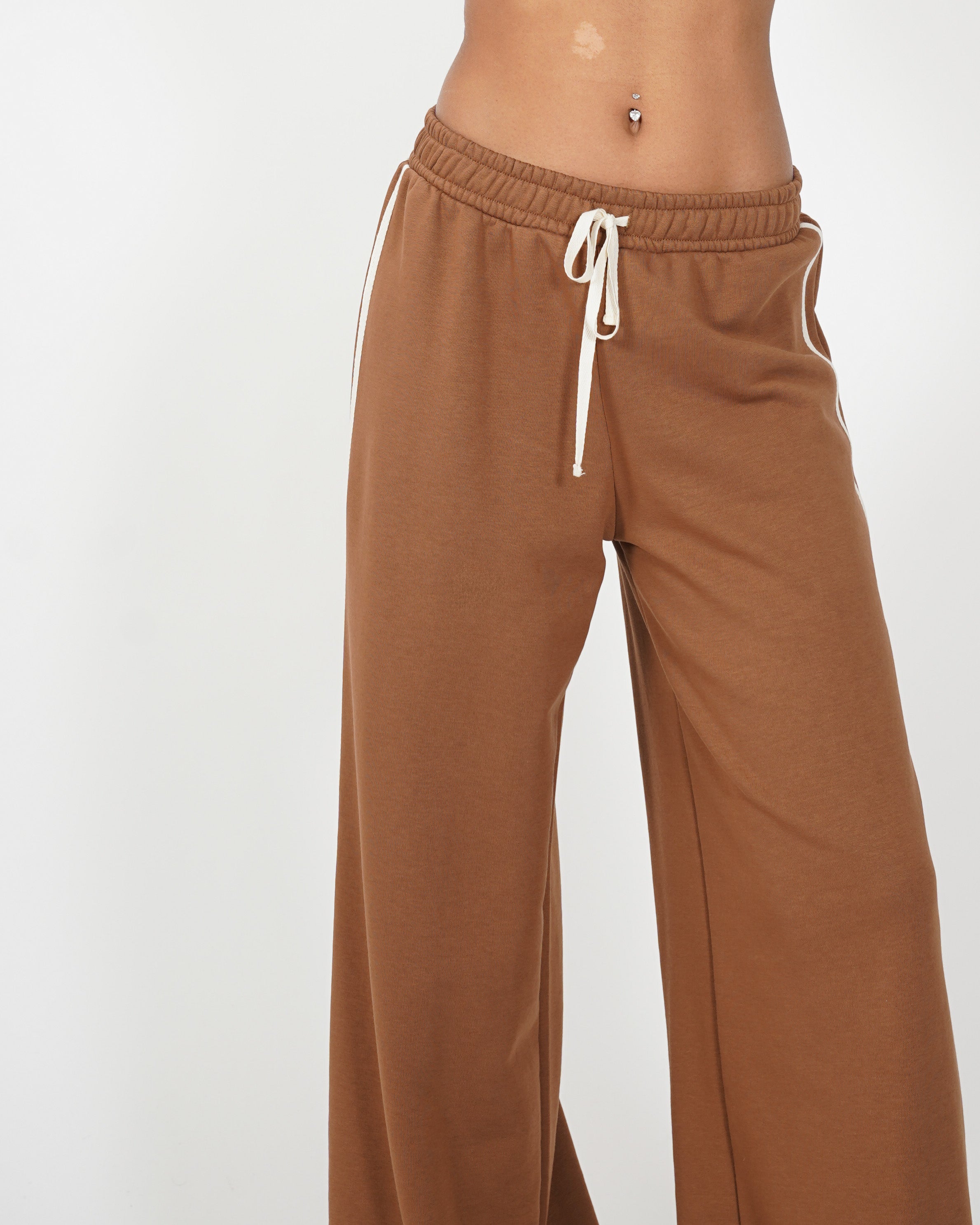 Pantaloni felpa con elastico e coulisse - Annapaola