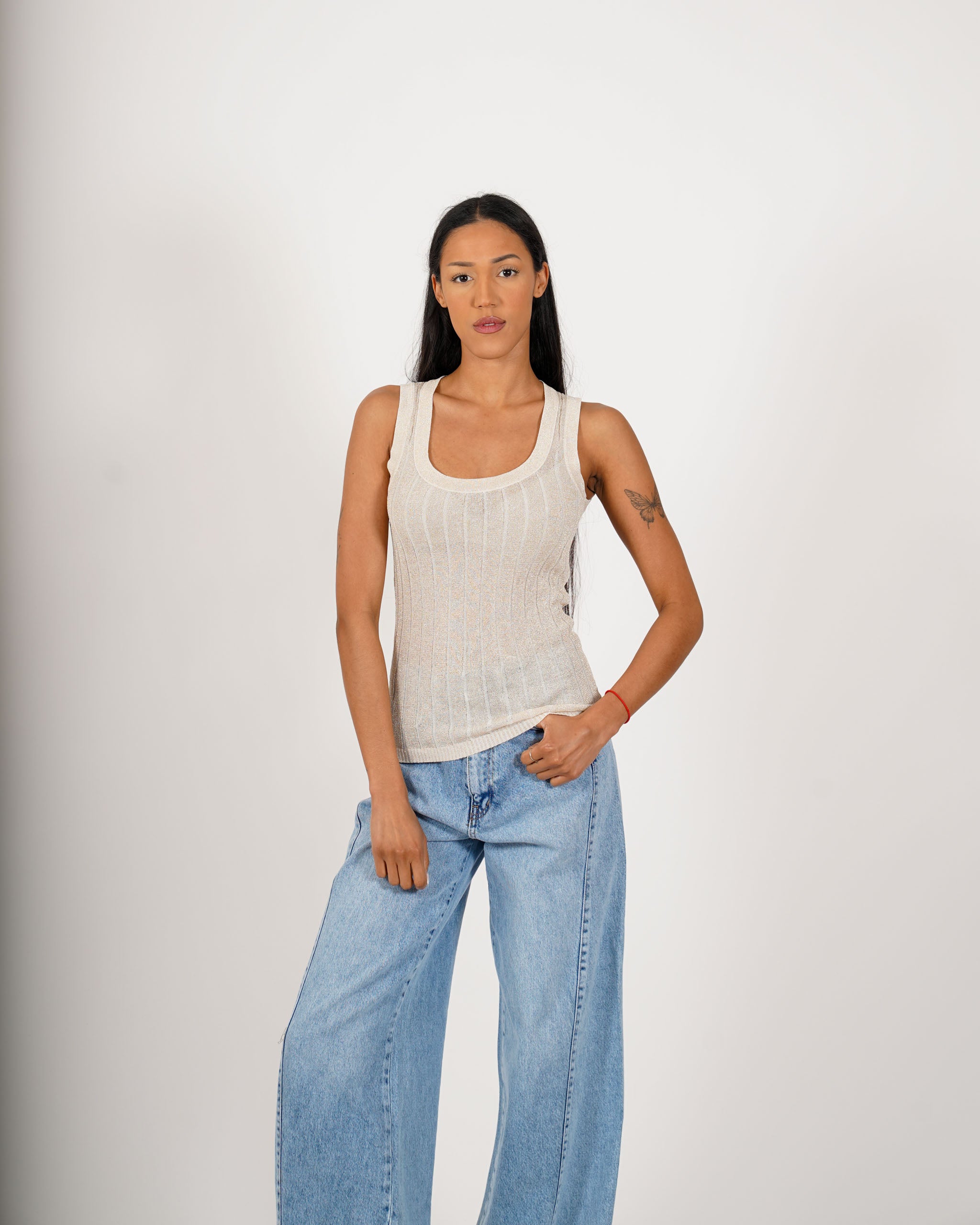 Canotta con trama lurex - Fagotto