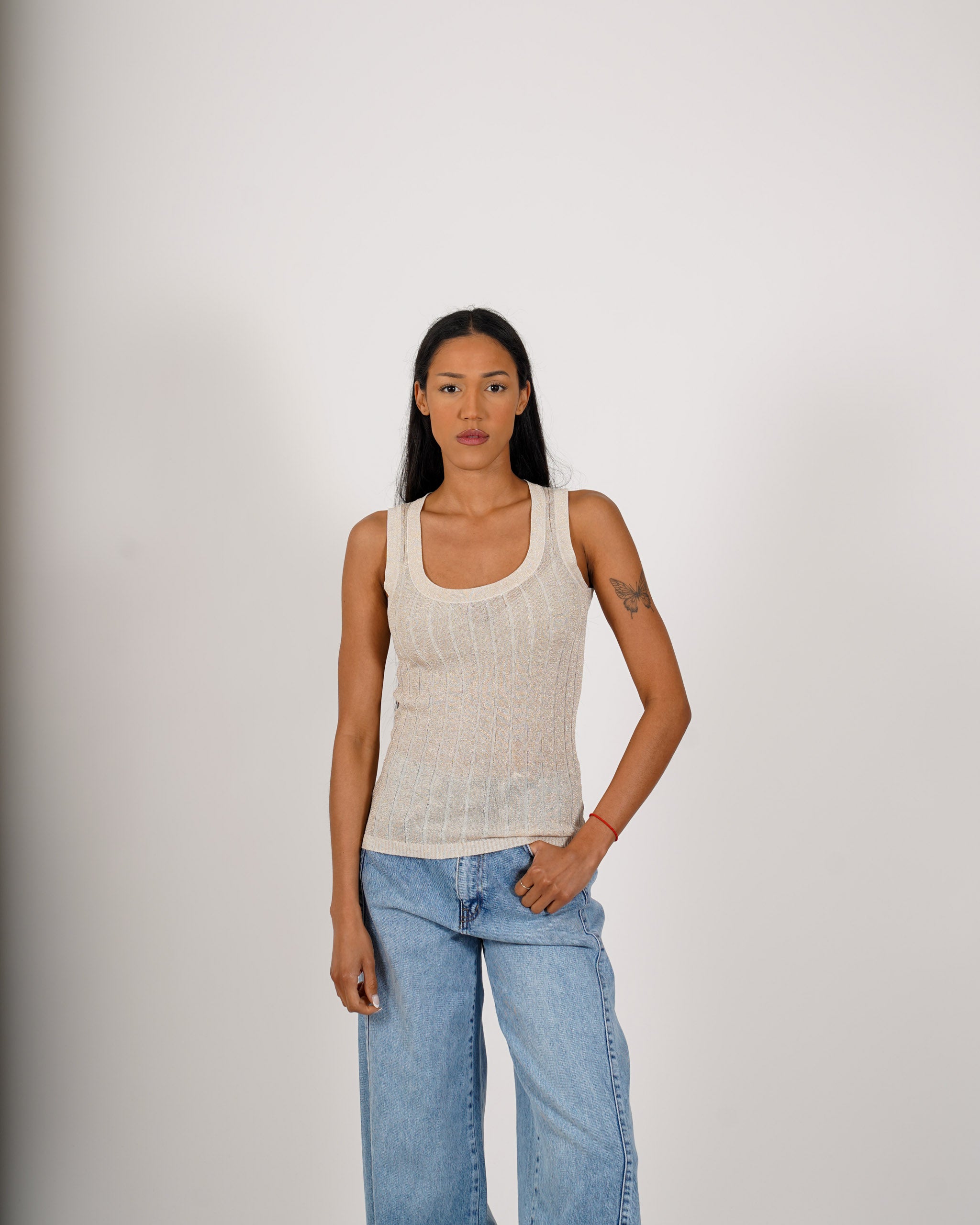 Canotta con trama lurex - Fagotto