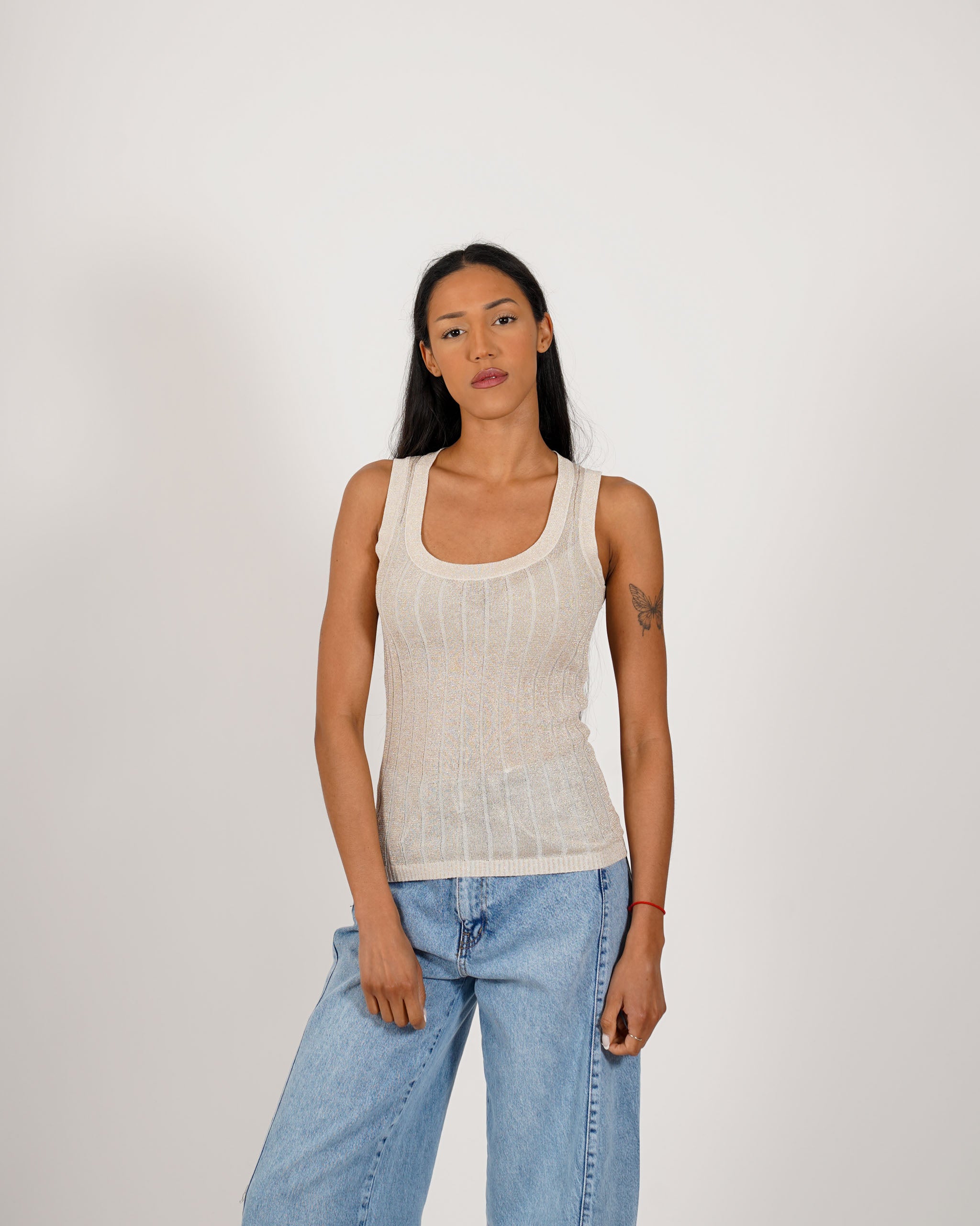 Canotta con trama lurex - Fagotto
