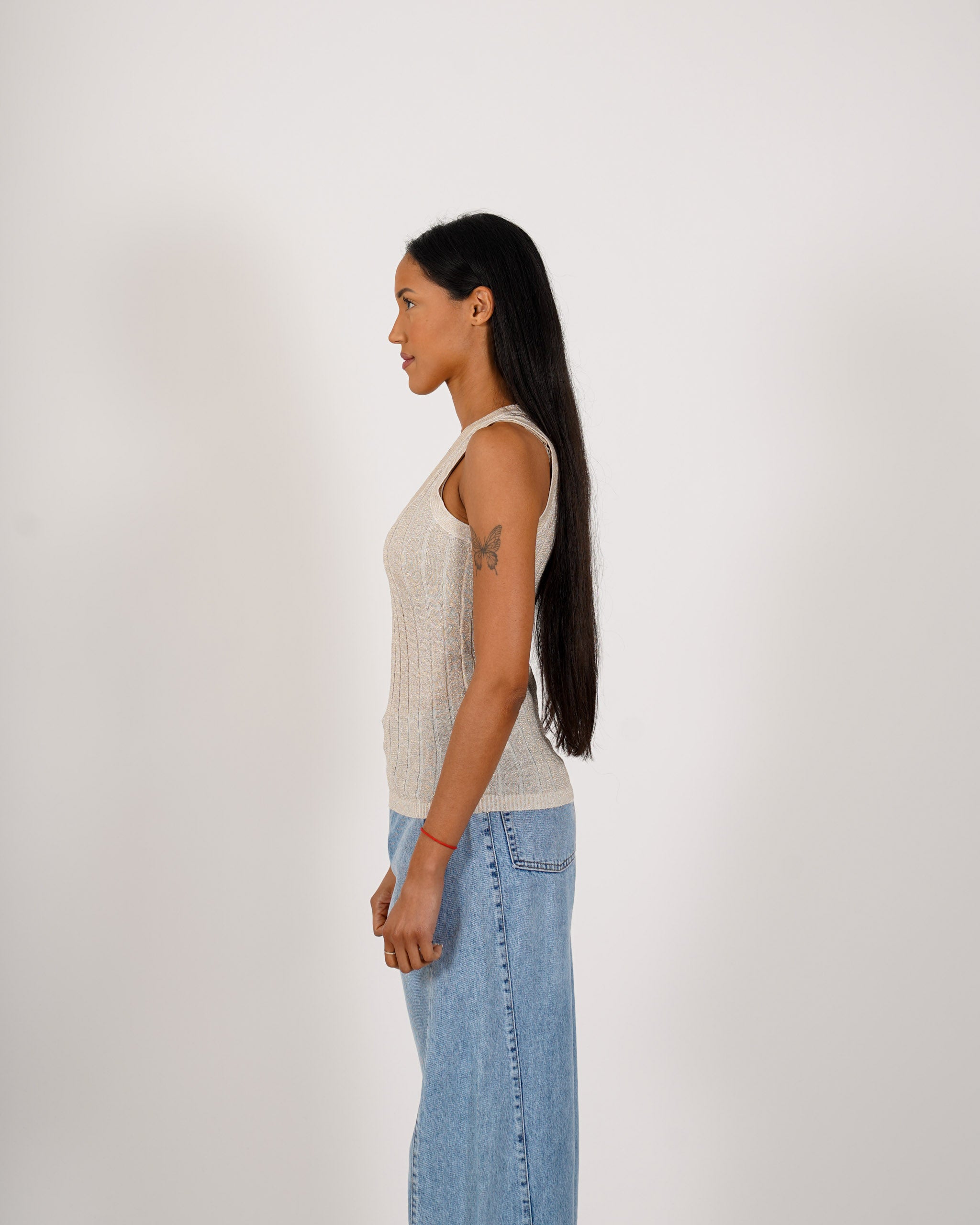 Canotta con trama lurex - Fagotto