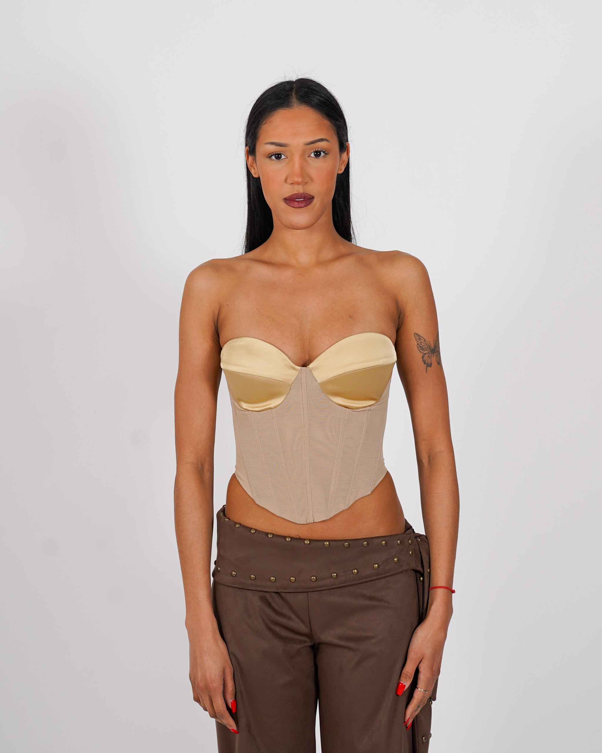 Bustier con zip sul retro - Manila