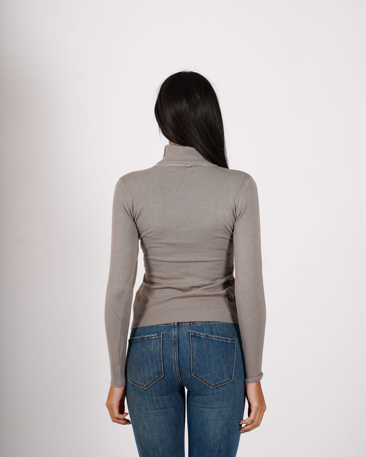 Maglia collo alto in mano viscosa - Tabaccaio
