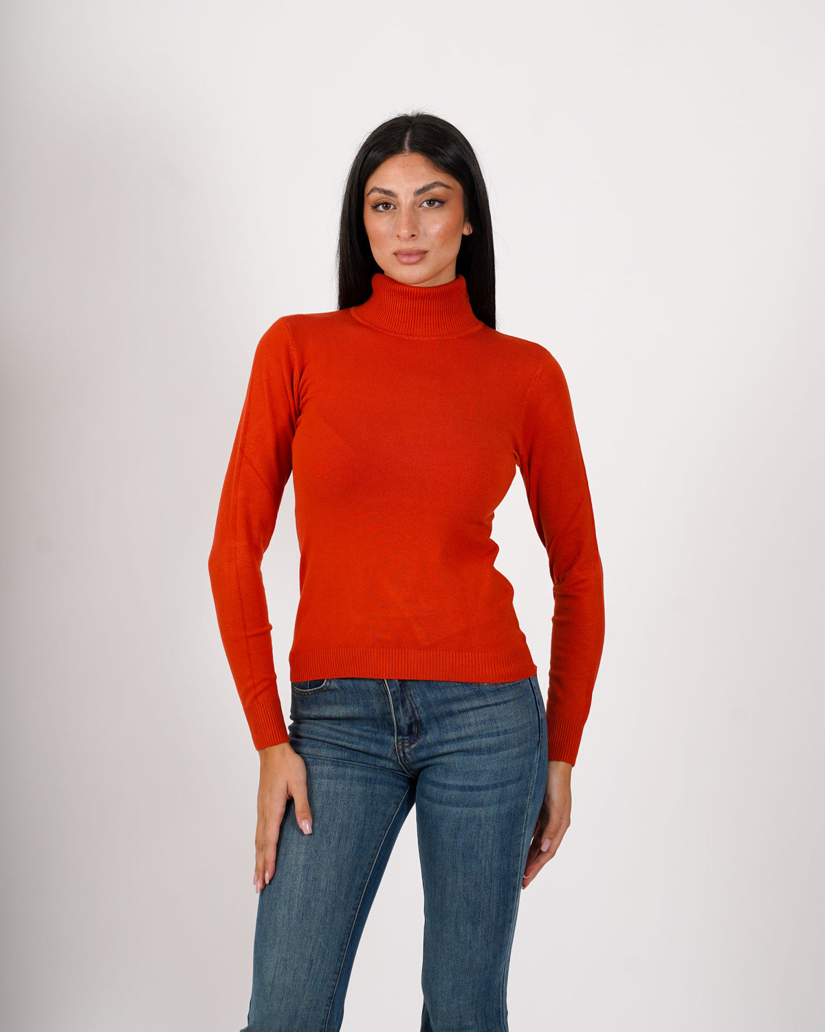 Maglia collo alto in mano viscosa - Tabaccaio