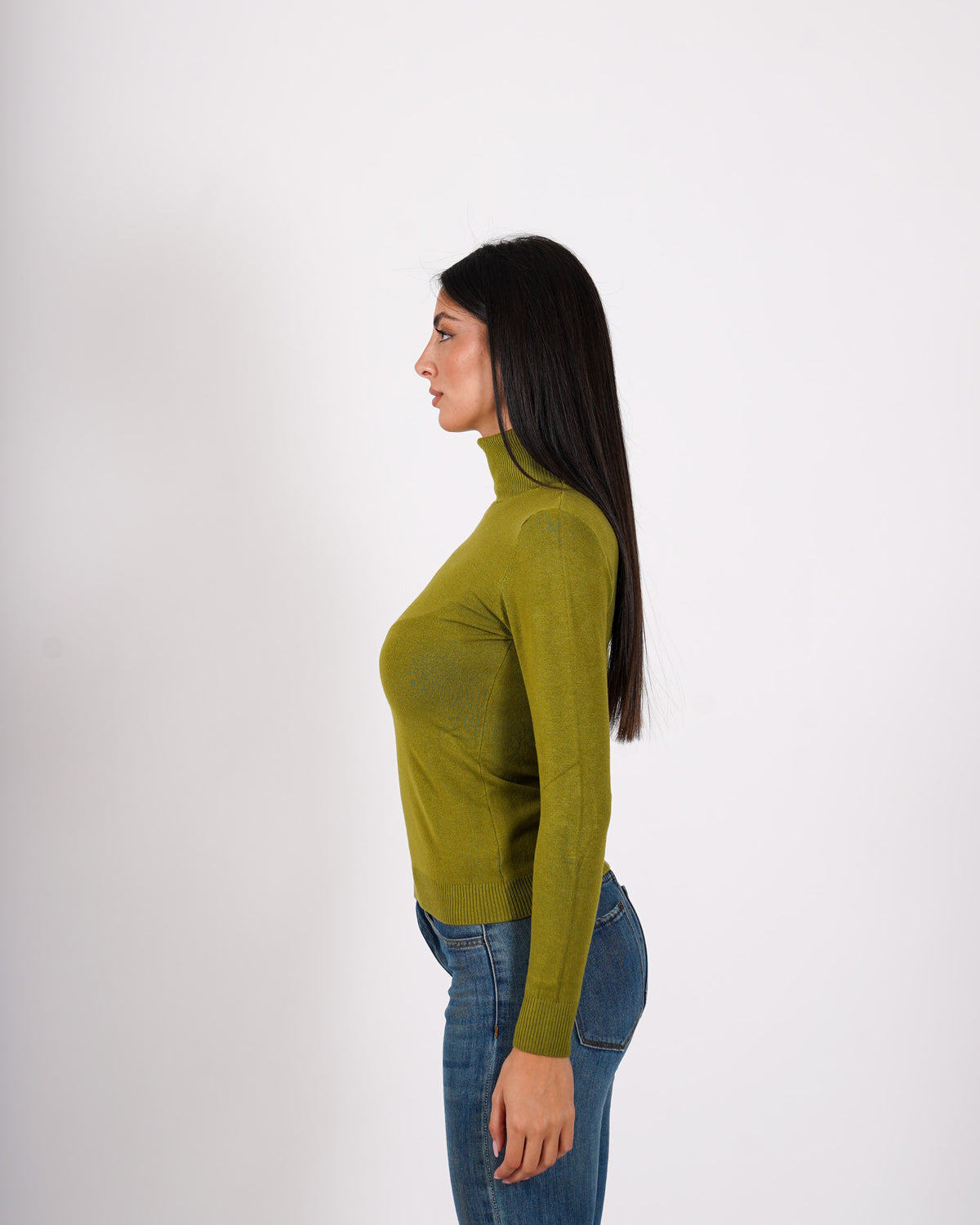Maglia collo alto in mano viscosa - Tabaccaio