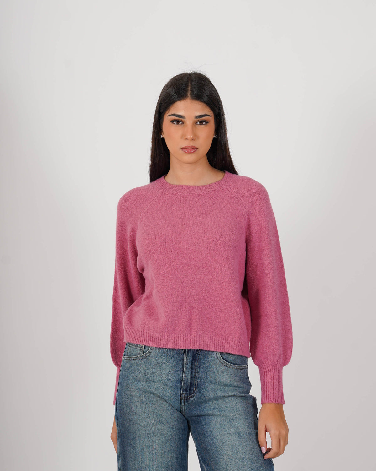 Maglia girocollo in mano mohair - Bisaccia