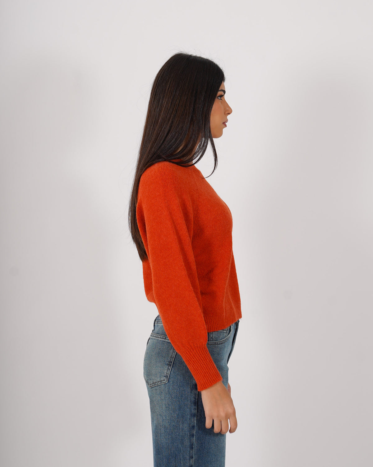 Maglia girocollo in mano mohair - Bisaccia