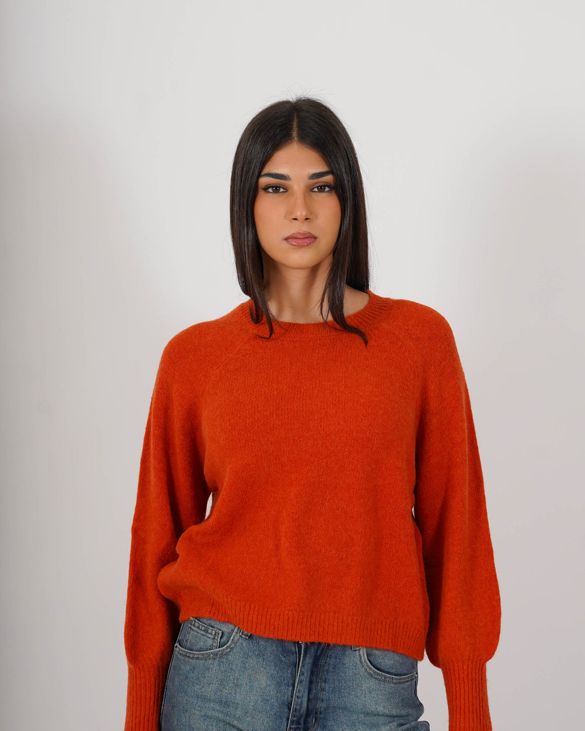 Maglia girocollo in mano mohair - Bisaccia