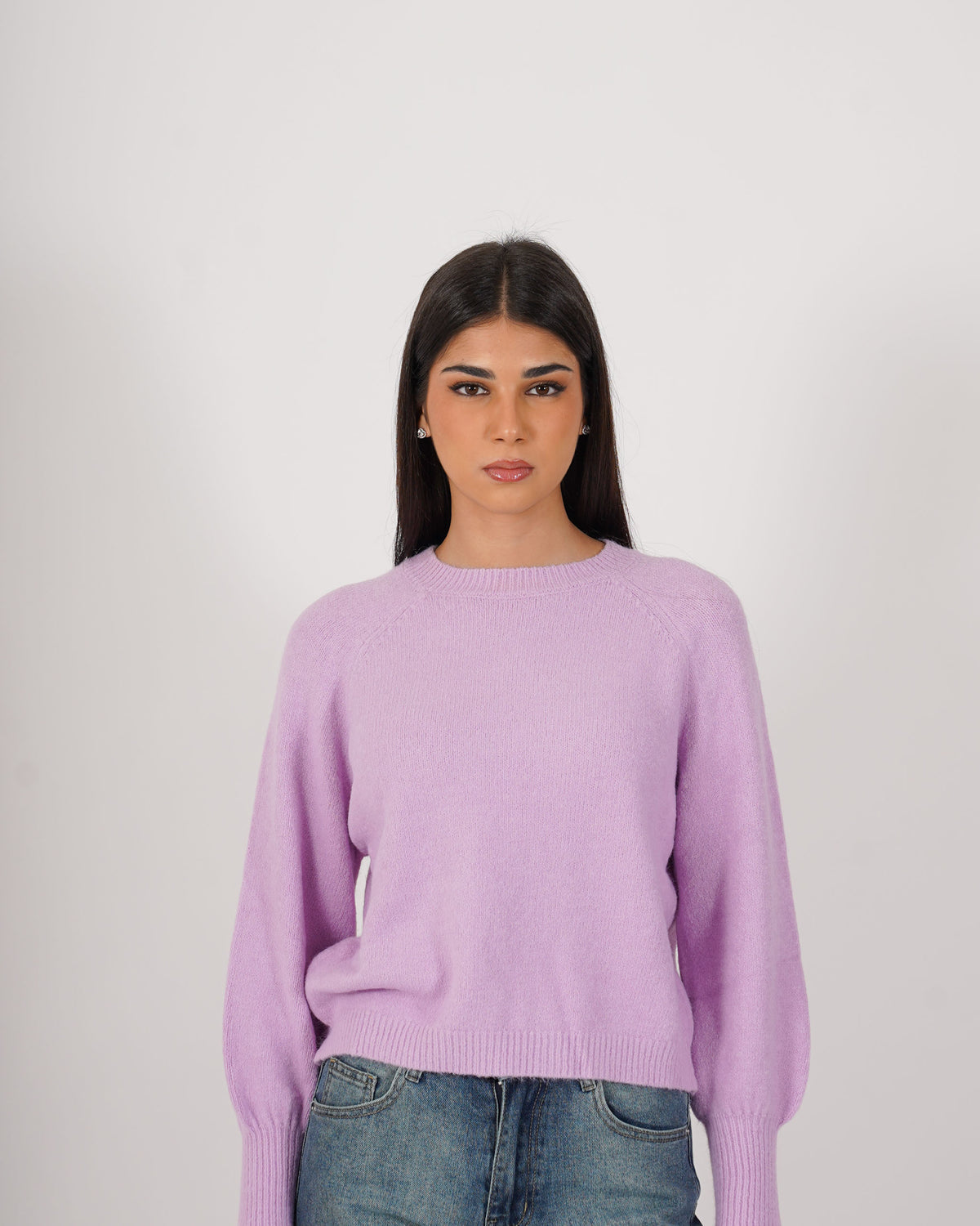 Maglia girocollo in mano mohair - Bisaccia