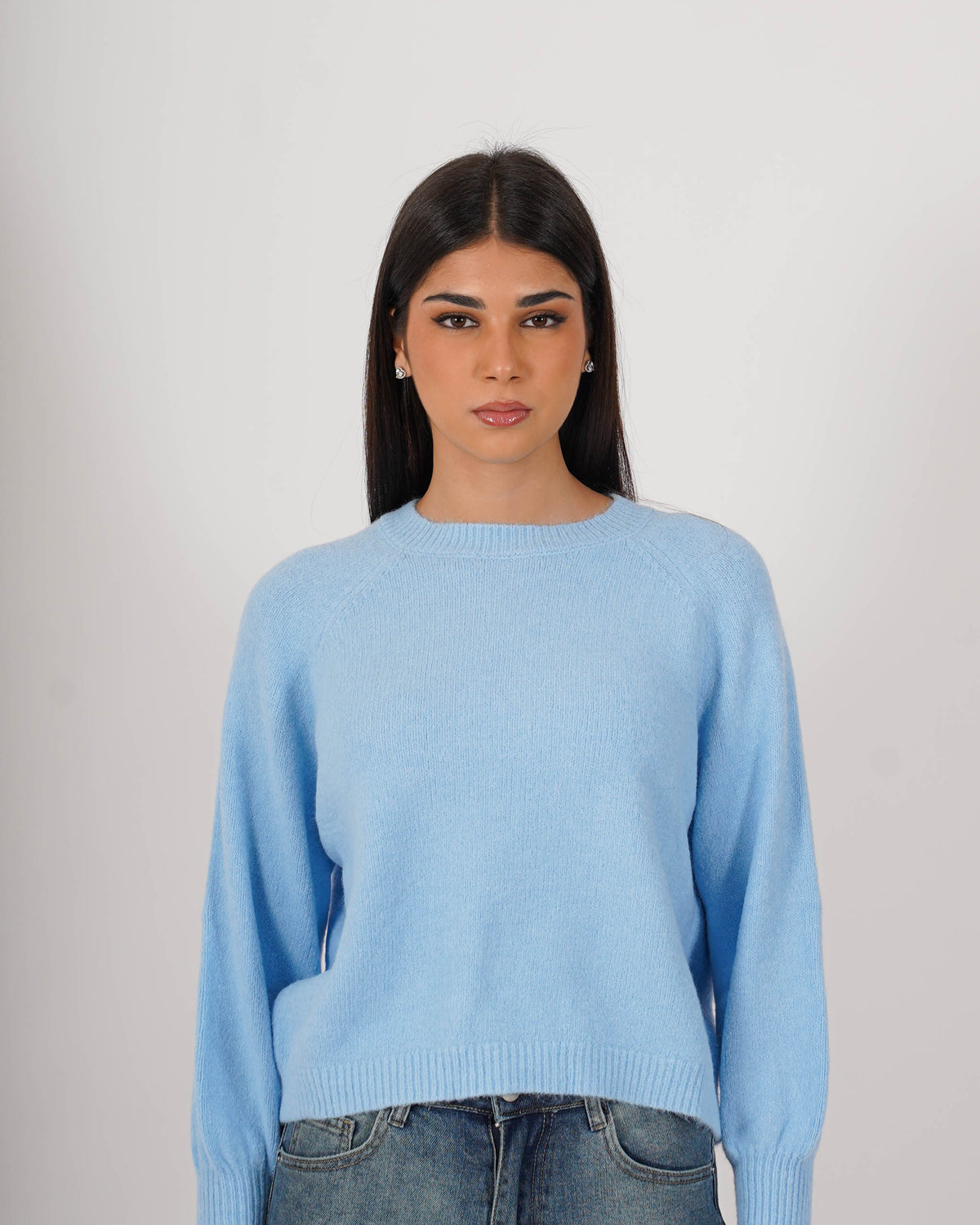 Maglia girocollo in mano mohair - Bisaccia