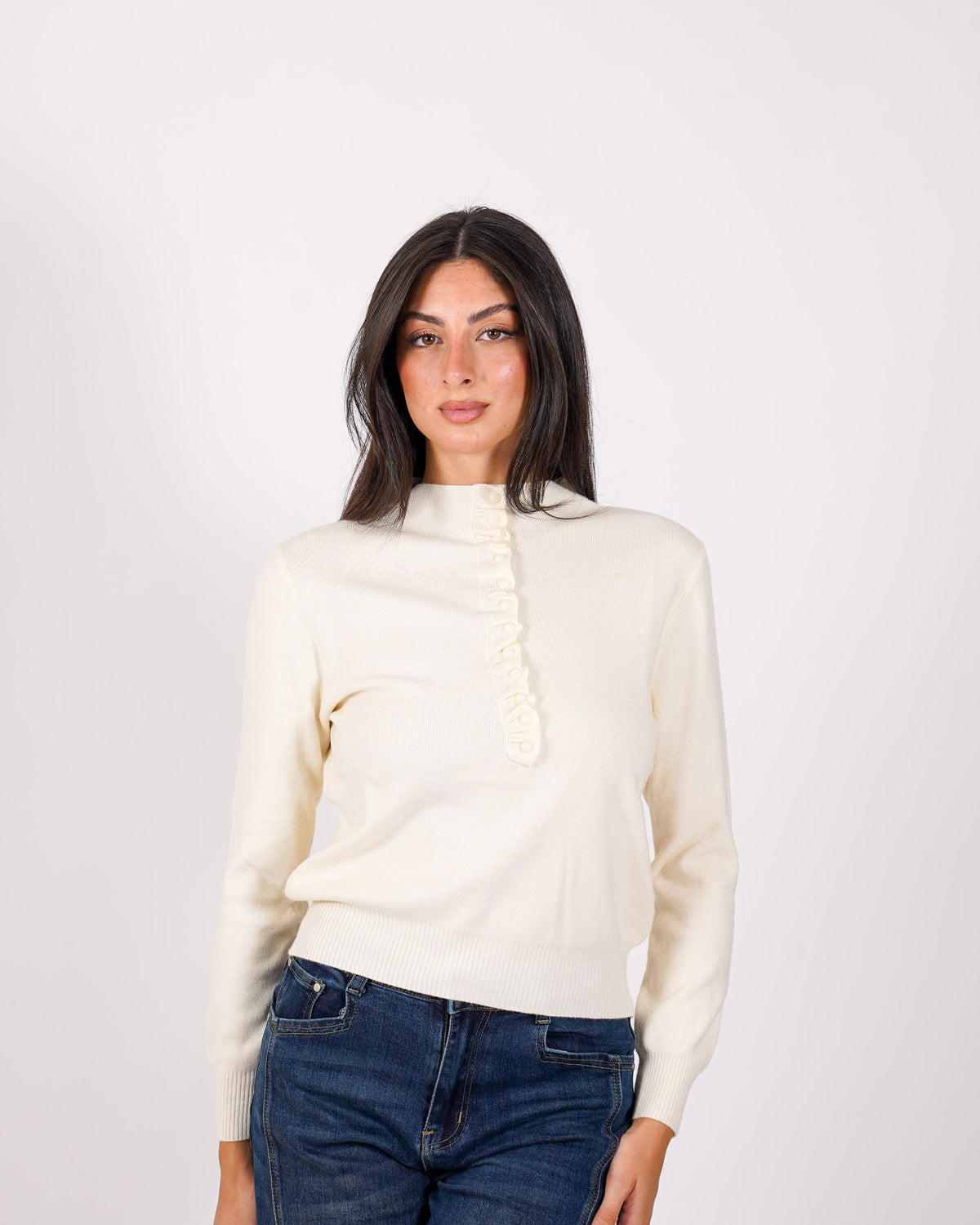 Cardigan slim con profilo in contrasto - Aguilera