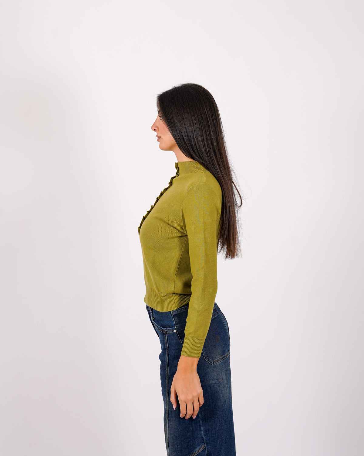 Cardigan slim con profilo in contrasto - Aguilera