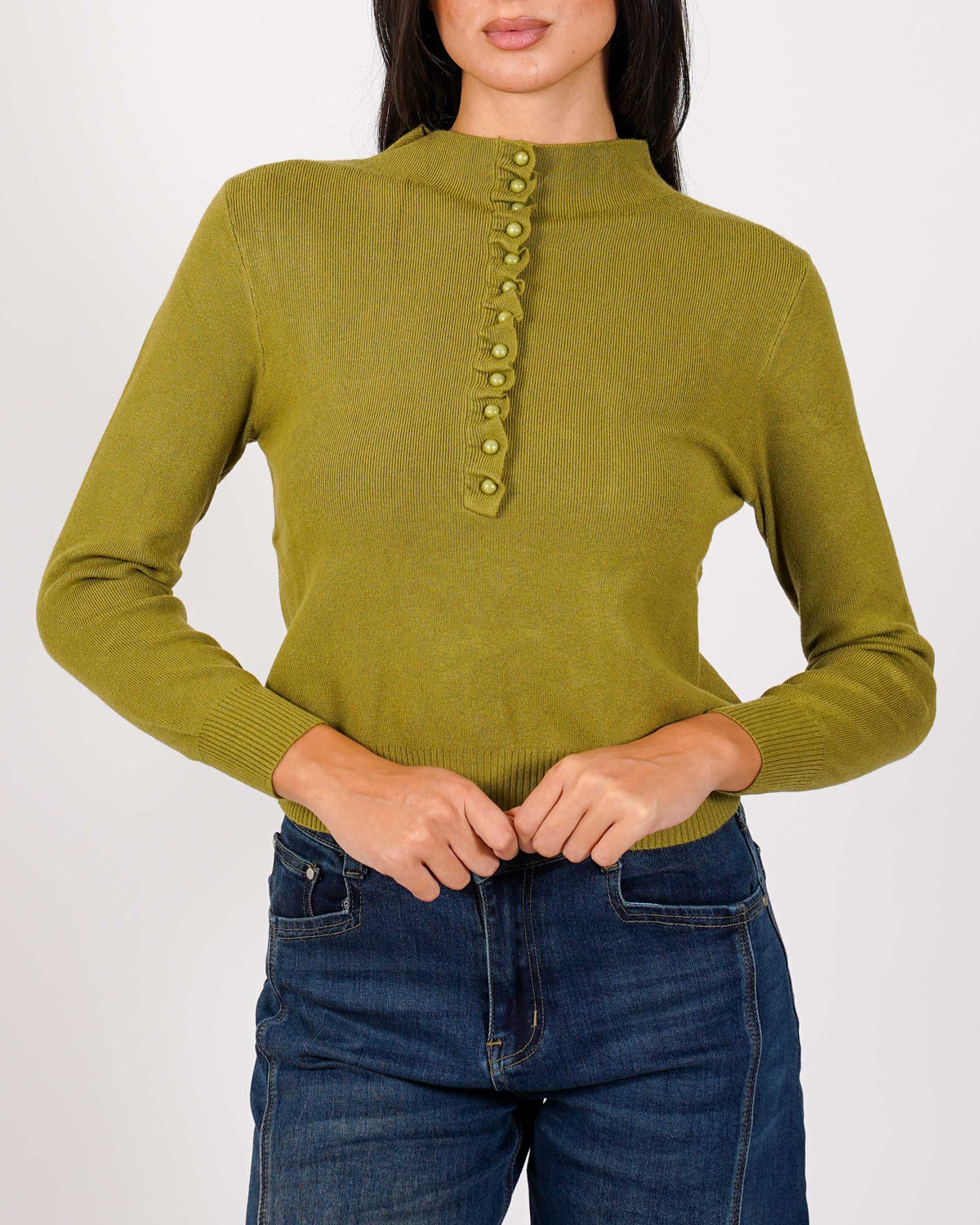 Cardigan slim con profilo in contrasto - Aguilera