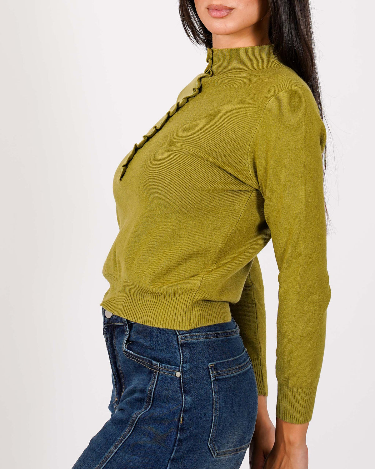 Cardigan slim con profilo in contrasto - Aguilera