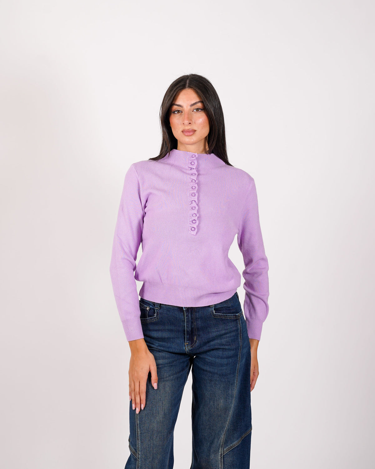 Cardigan slim con profilo in contrasto - Aguilera