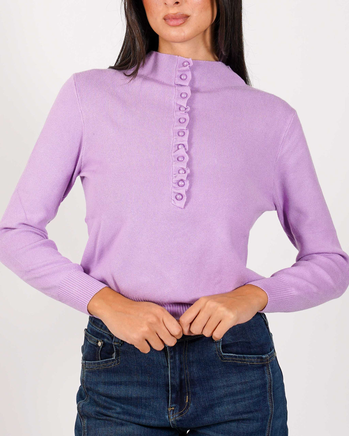 Cardigan slim con profilo in contrasto - Aguilera