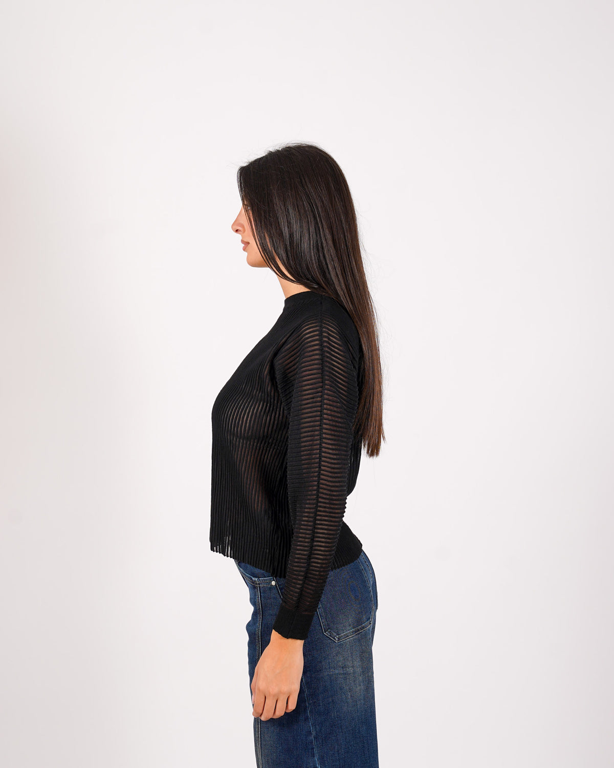 Maglia girocollo in mano viscosa - Perversa