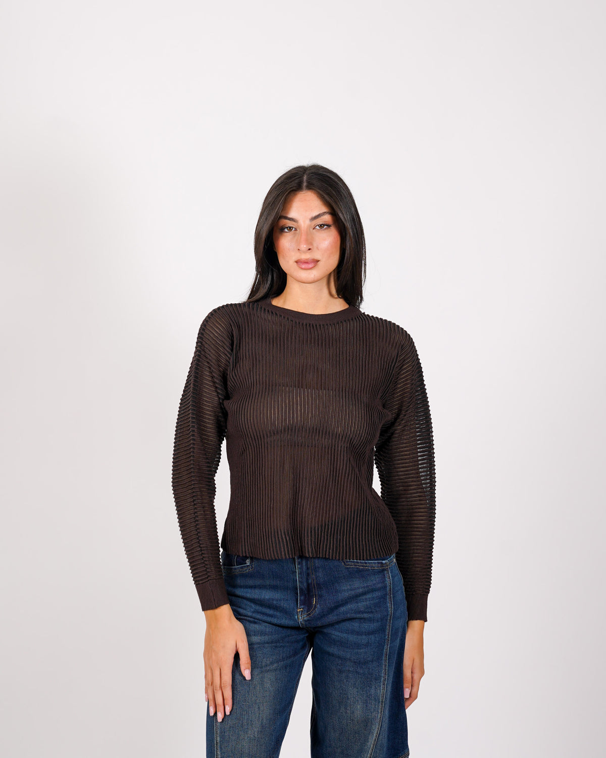 Maglia girocollo in mano viscosa - Perversa