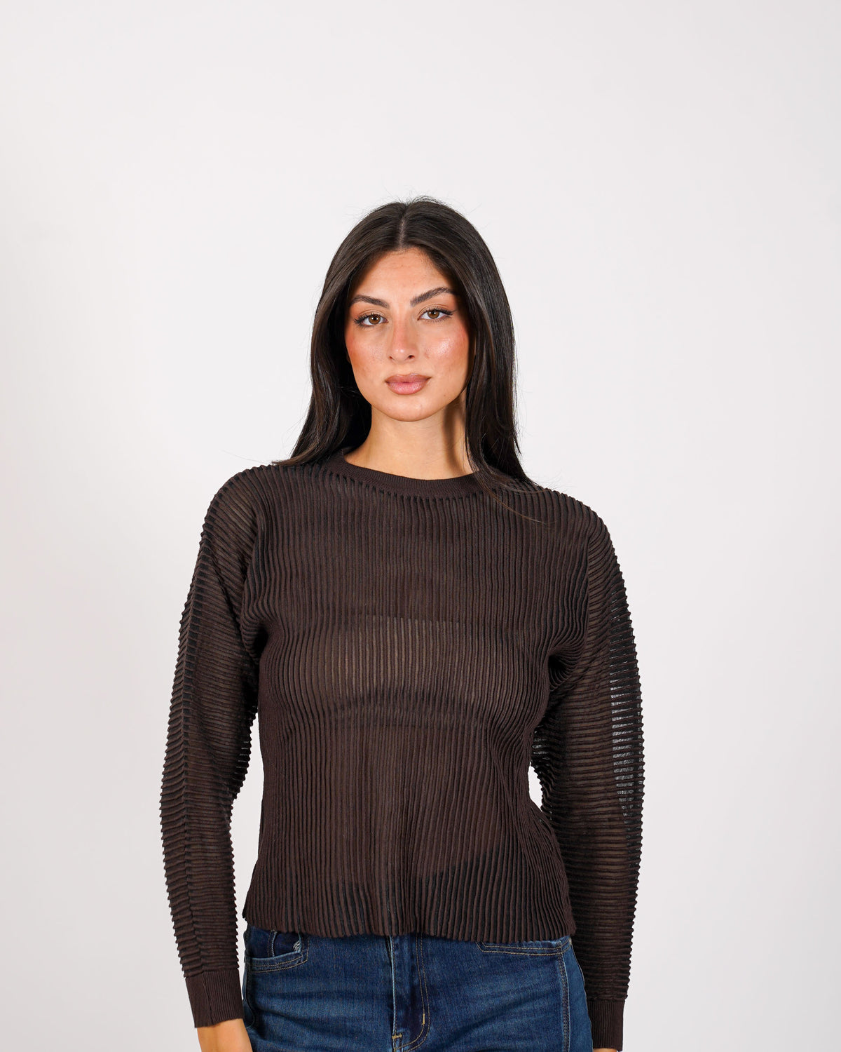 Maglia girocollo in mano viscosa - Perversa