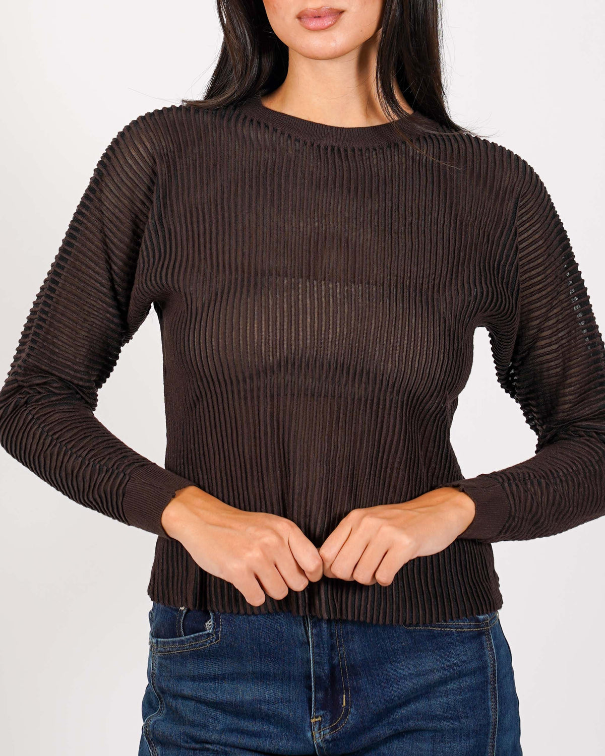 Maglia girocollo in mano viscosa - Perversa