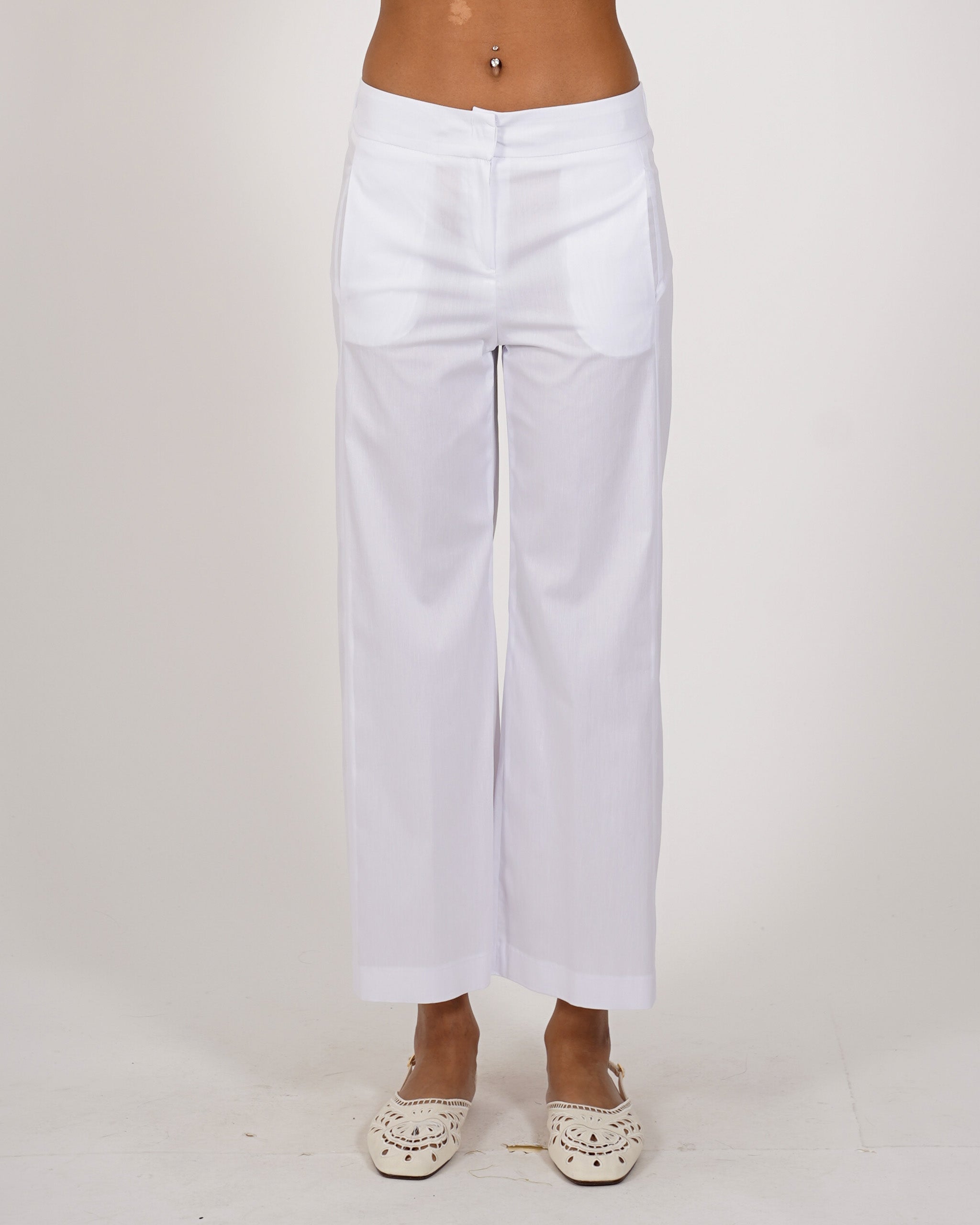 Pantaloni cropped in cotone - Manzano