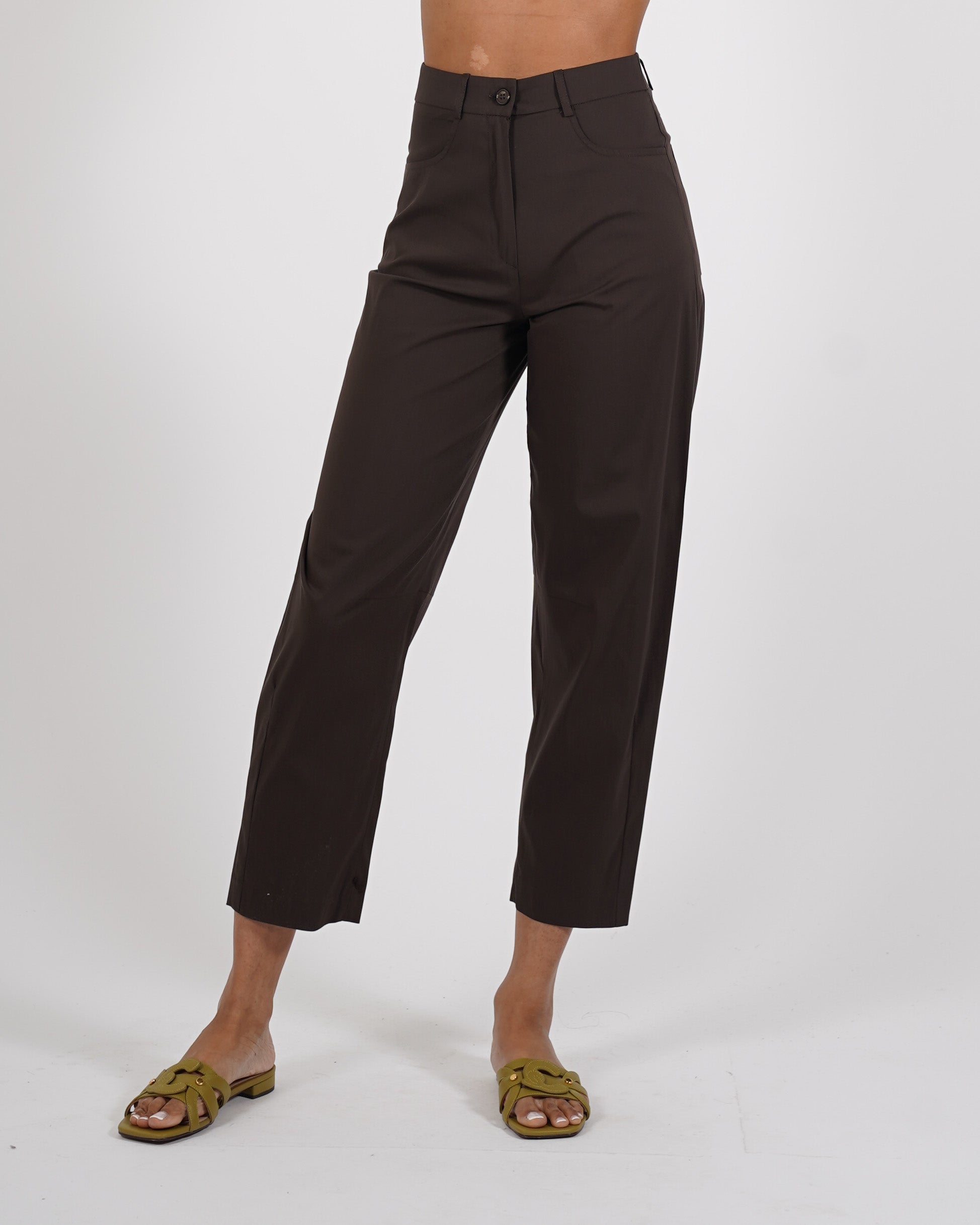 Pantaloni cropped in in cotone - Umoya