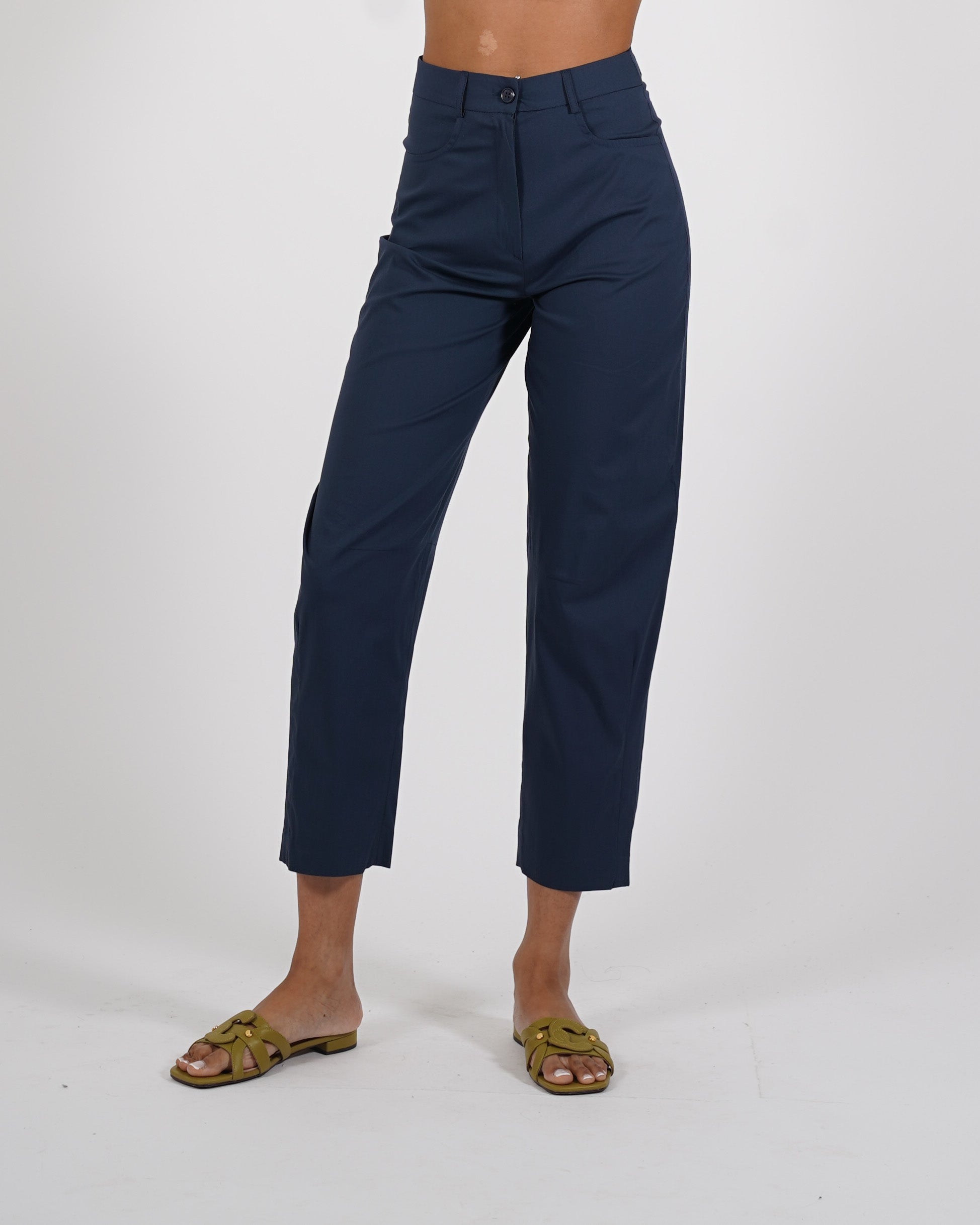 Pantaloni cropped in in cotone - Umoya