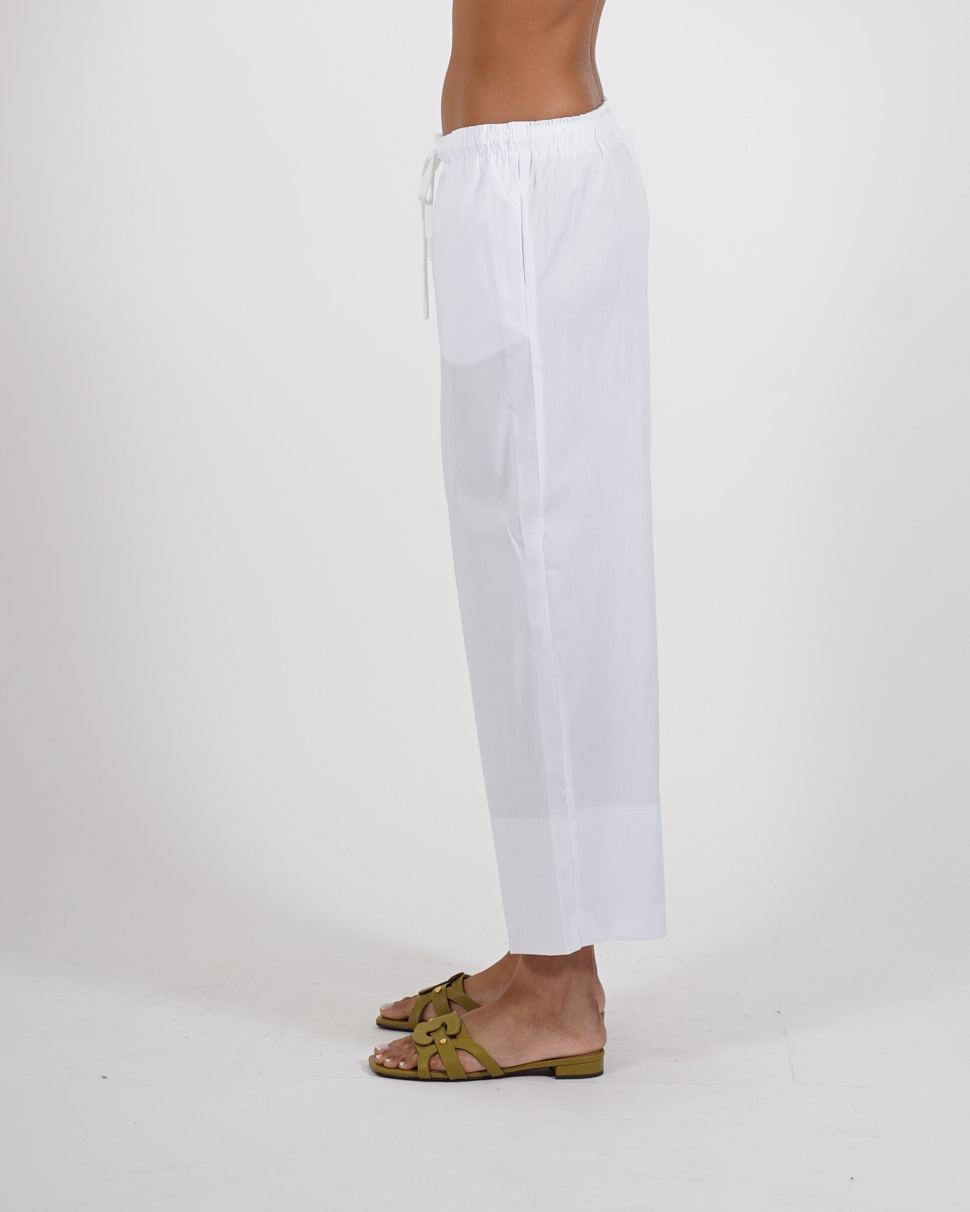 Pantaloni cropped in cotone regular fit - Roberta