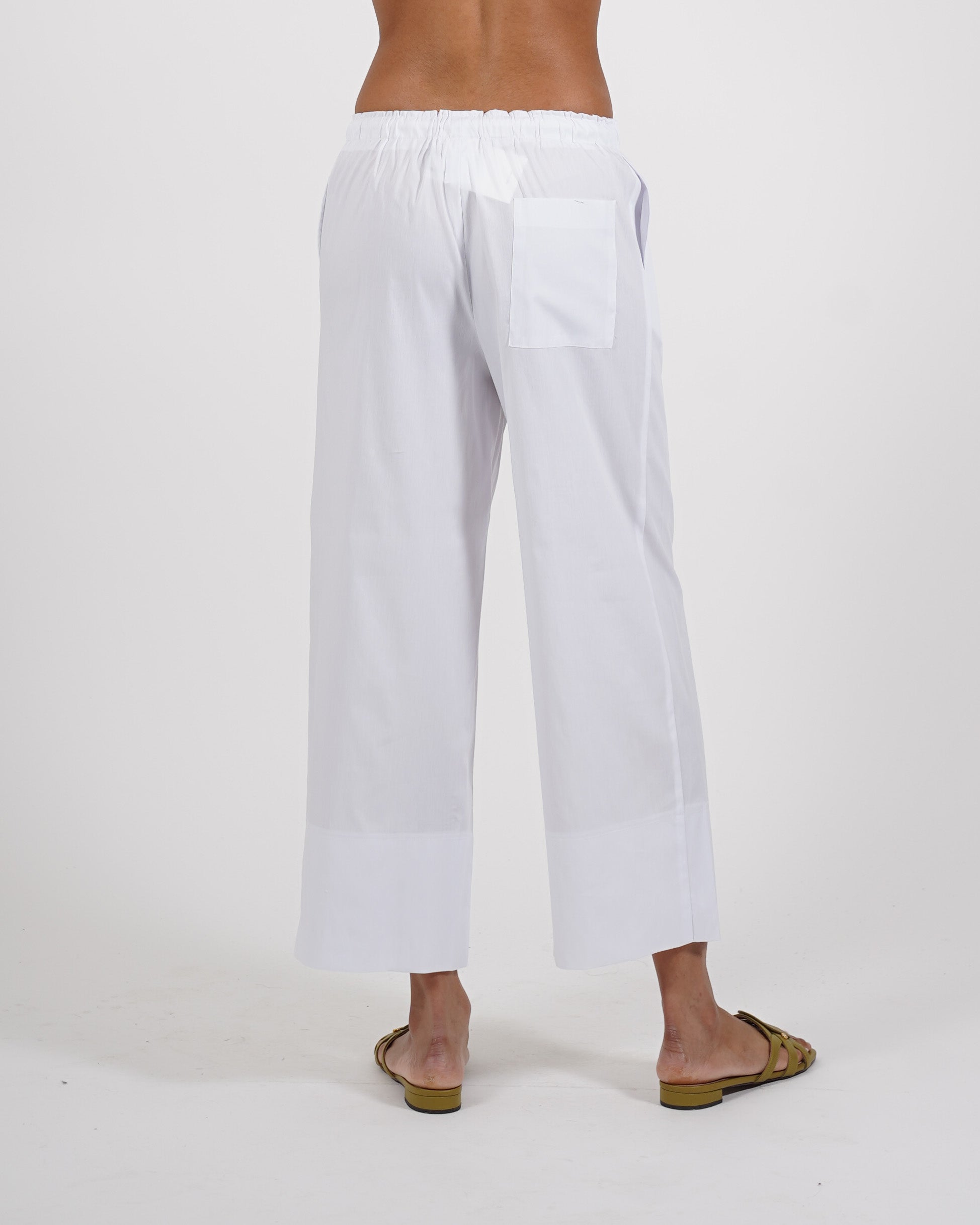 Pantaloni cropped in cotone regular fit - Roberta