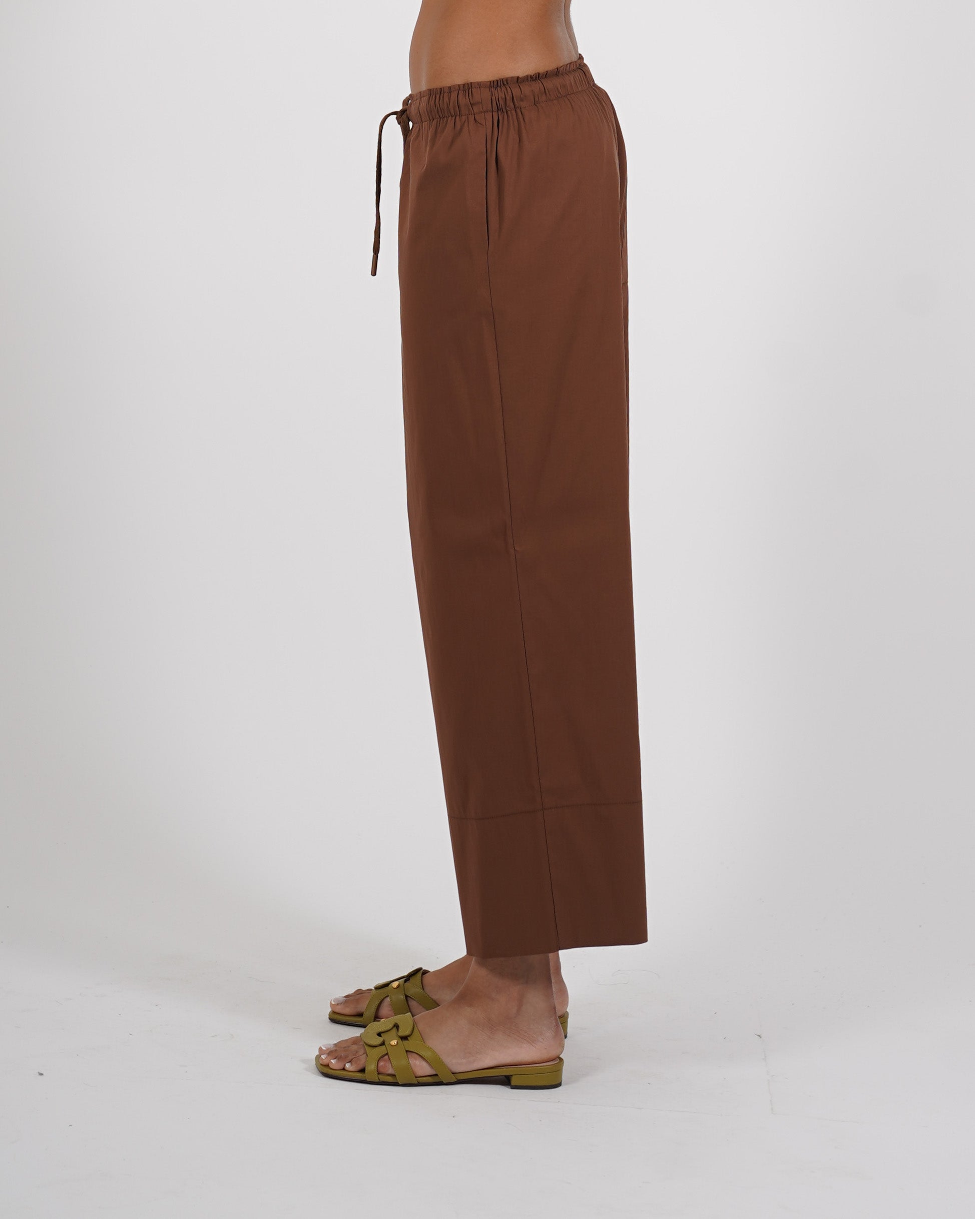 Pantaloni cropped in cotone regular fit - Roberta