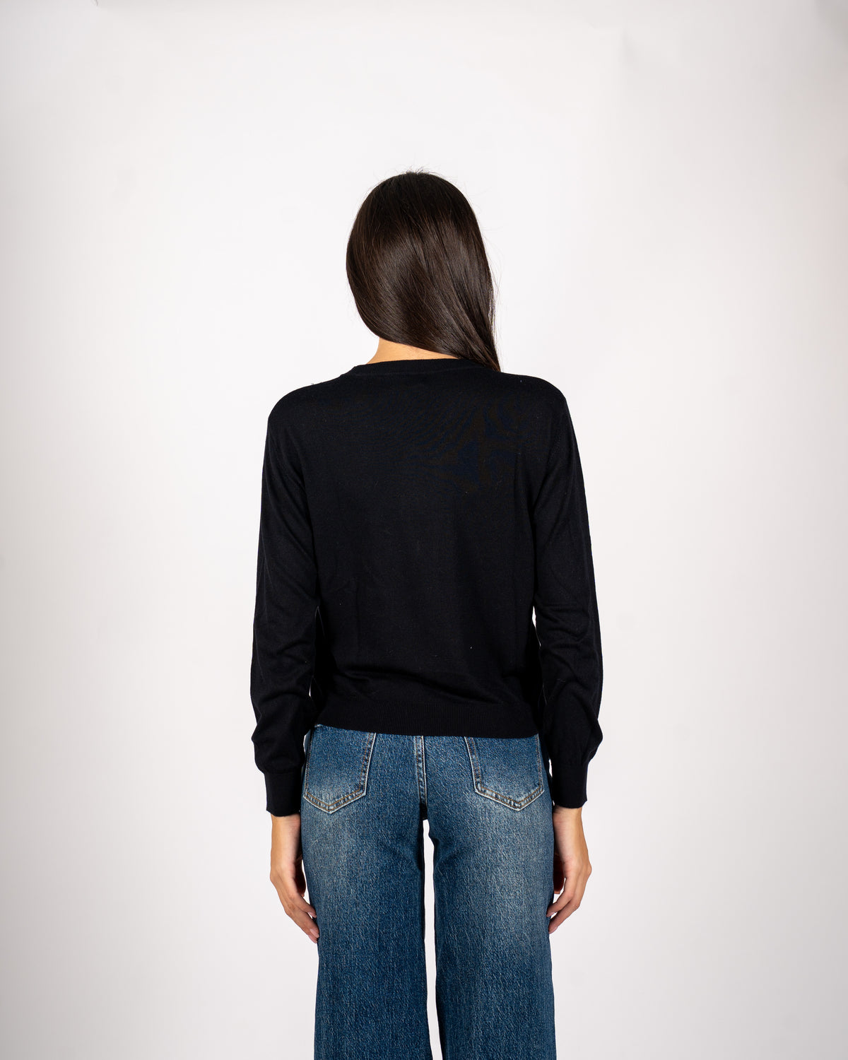 Maglia girocollo in mano merinos - Tayra